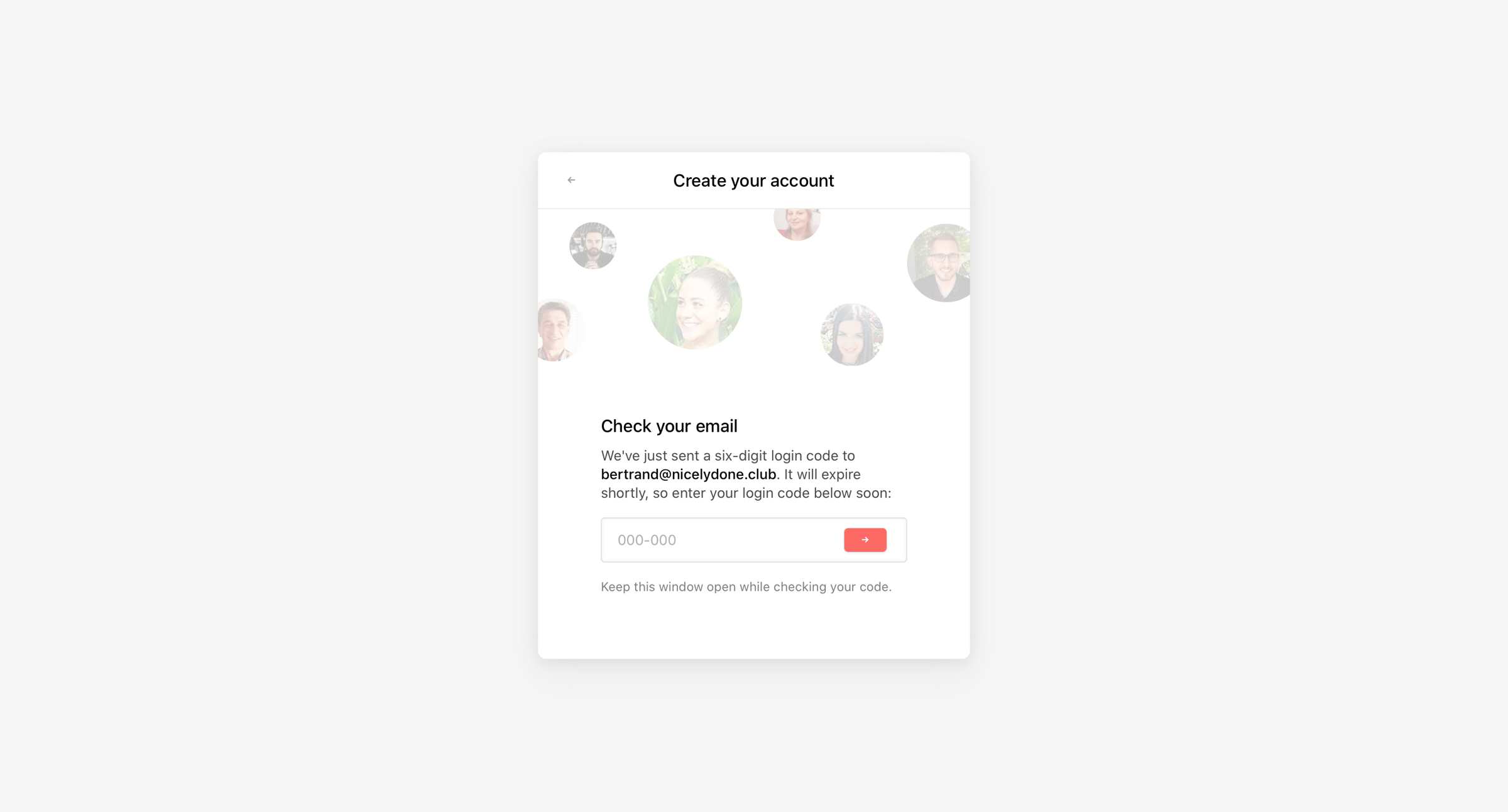 Nolt - Create your account screen