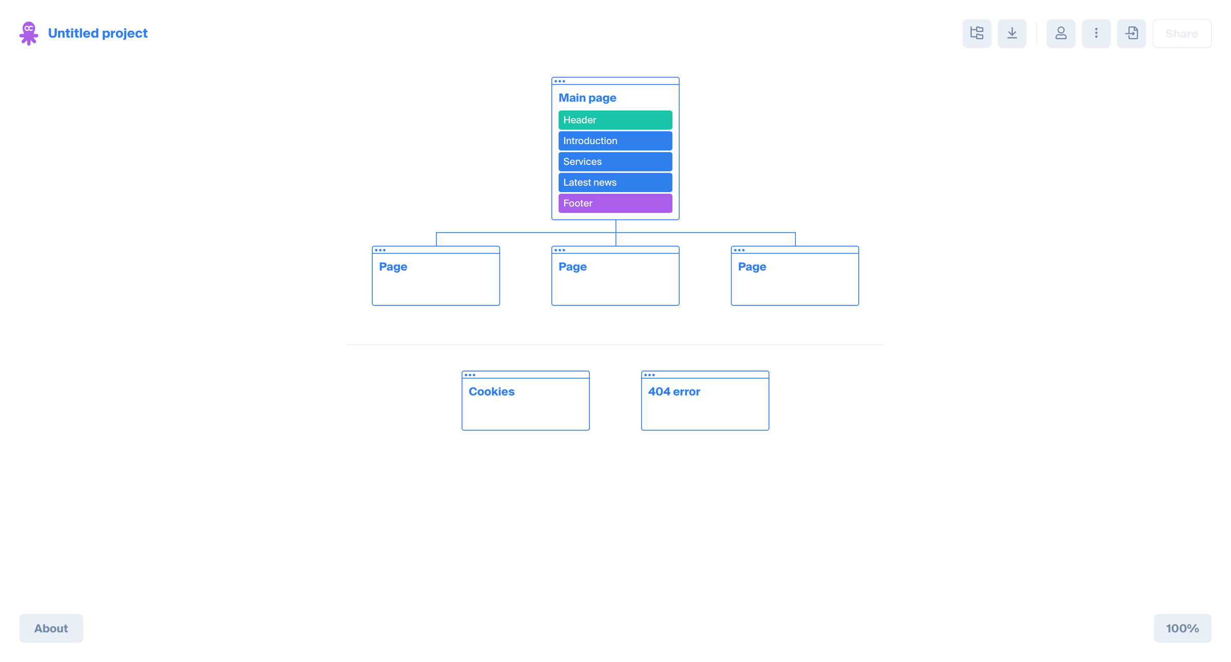 Octopus - Super Fast Visual Sitemap Tool | Octopus.do screen