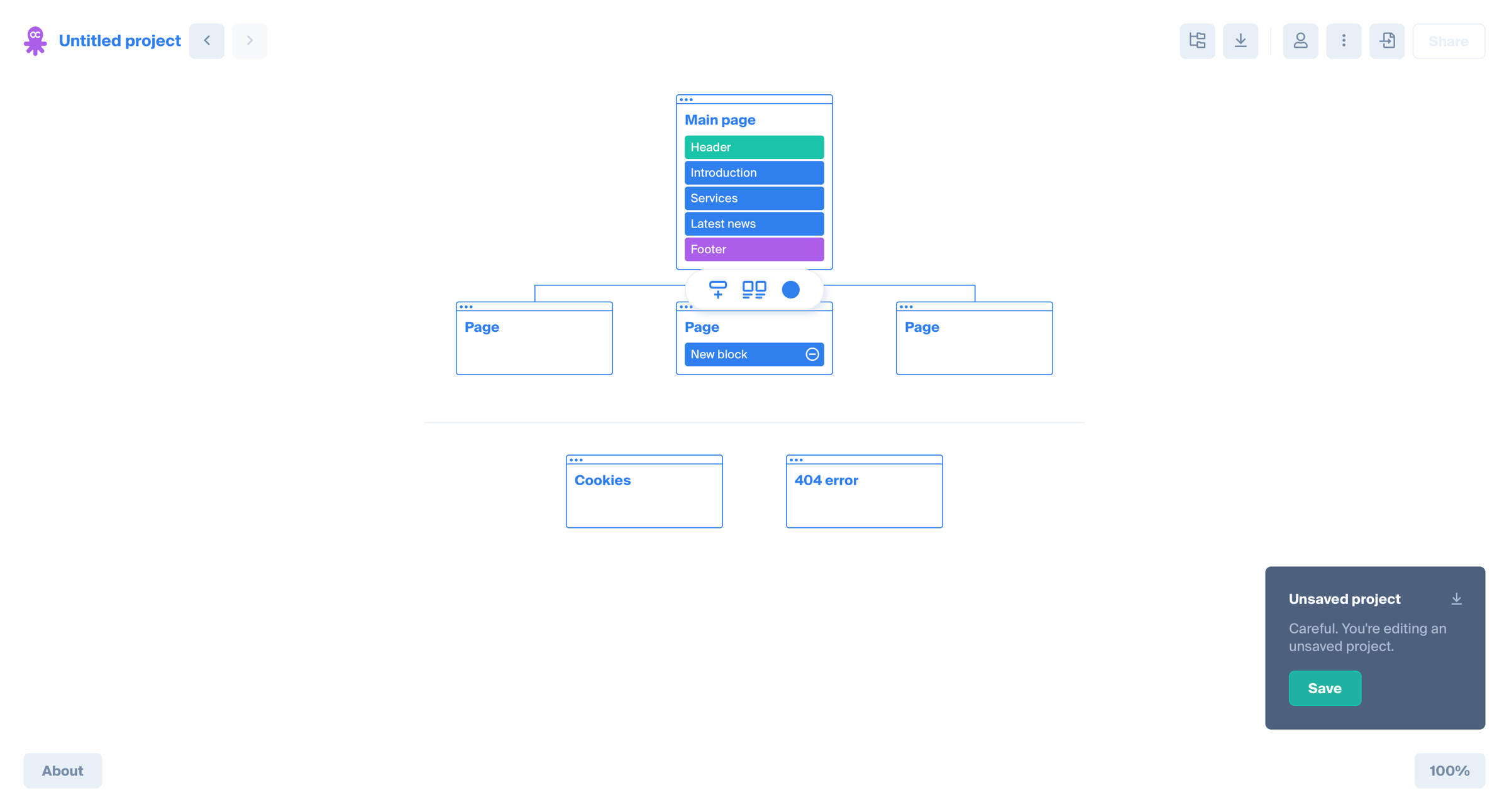 Octopus - Super Fast Visual Sitemap Tool | Octopus.do screen