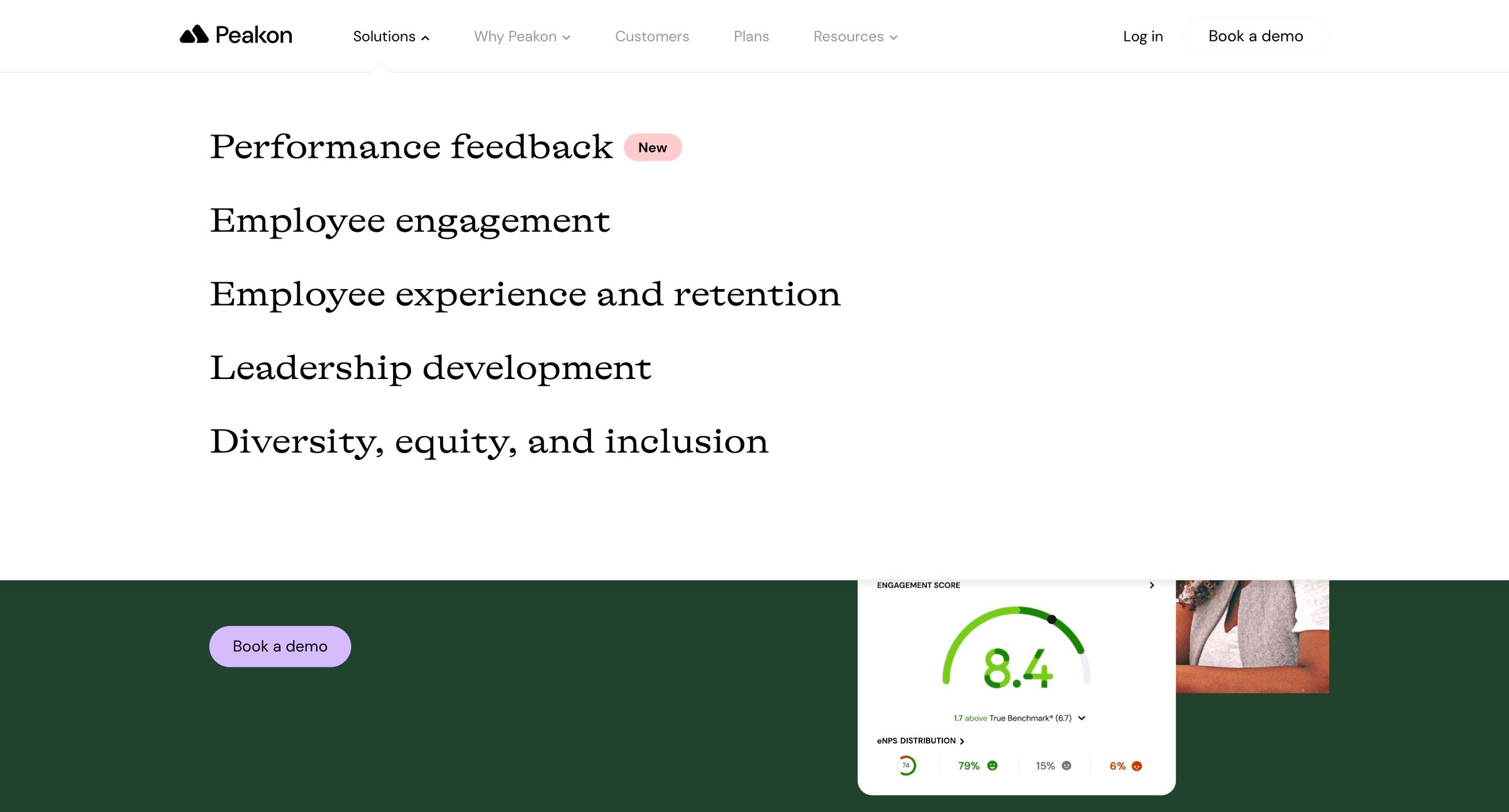 Peakon - Employee engagement and success platform - Peakon screen