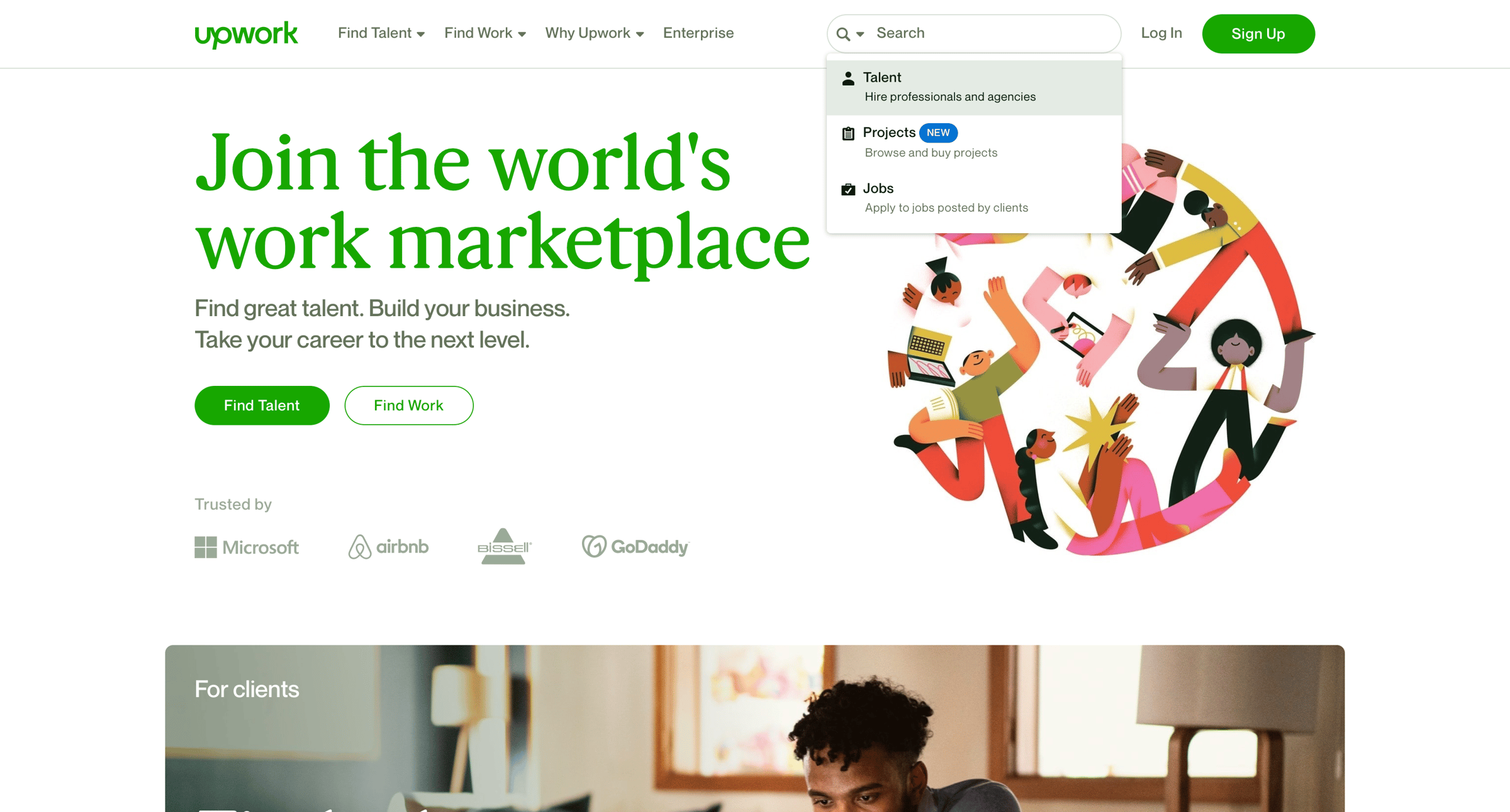 Upwork - Upwork | The World’s Work Marketplace for Freelancing screen