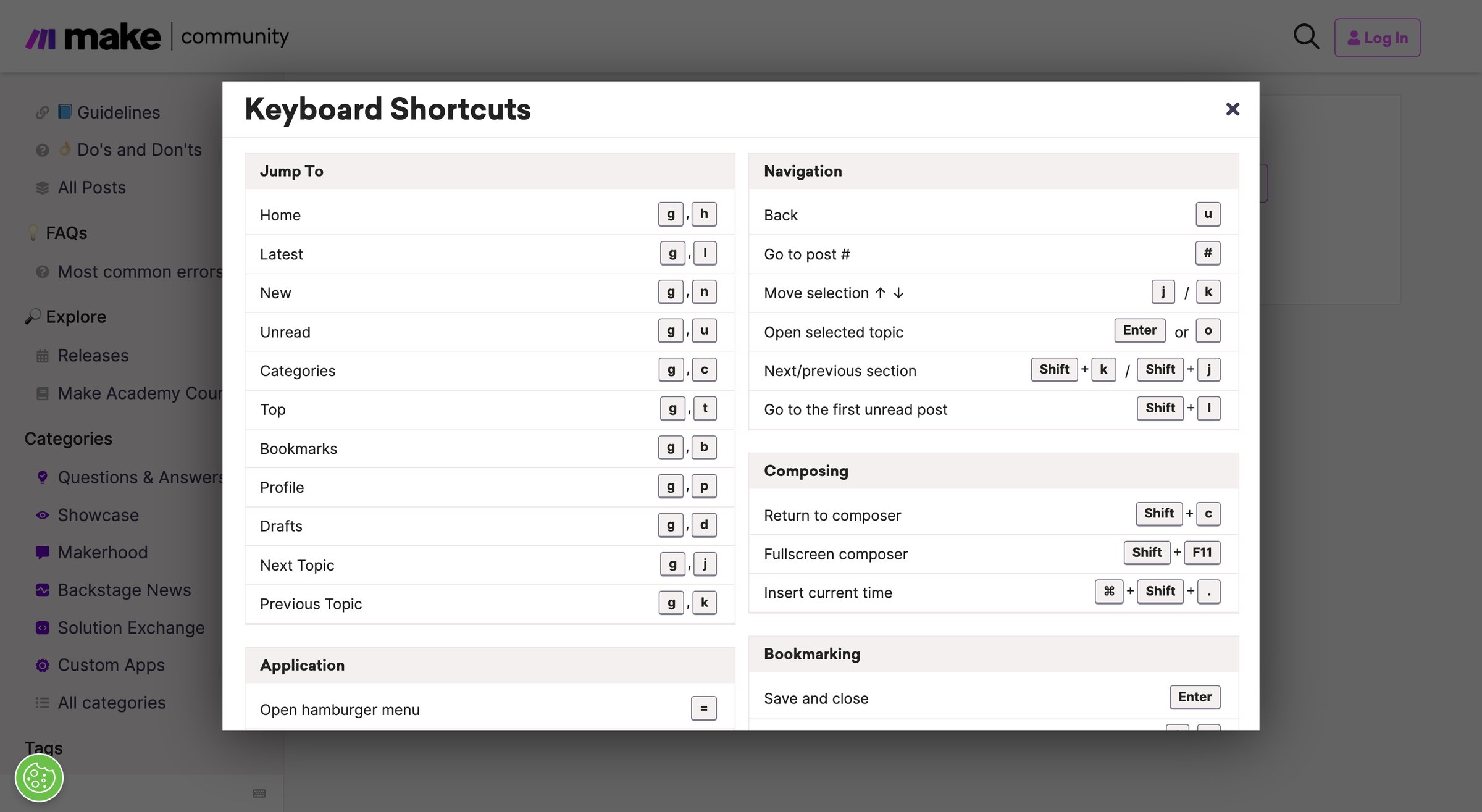 Make - Search results for | - Make Community screen