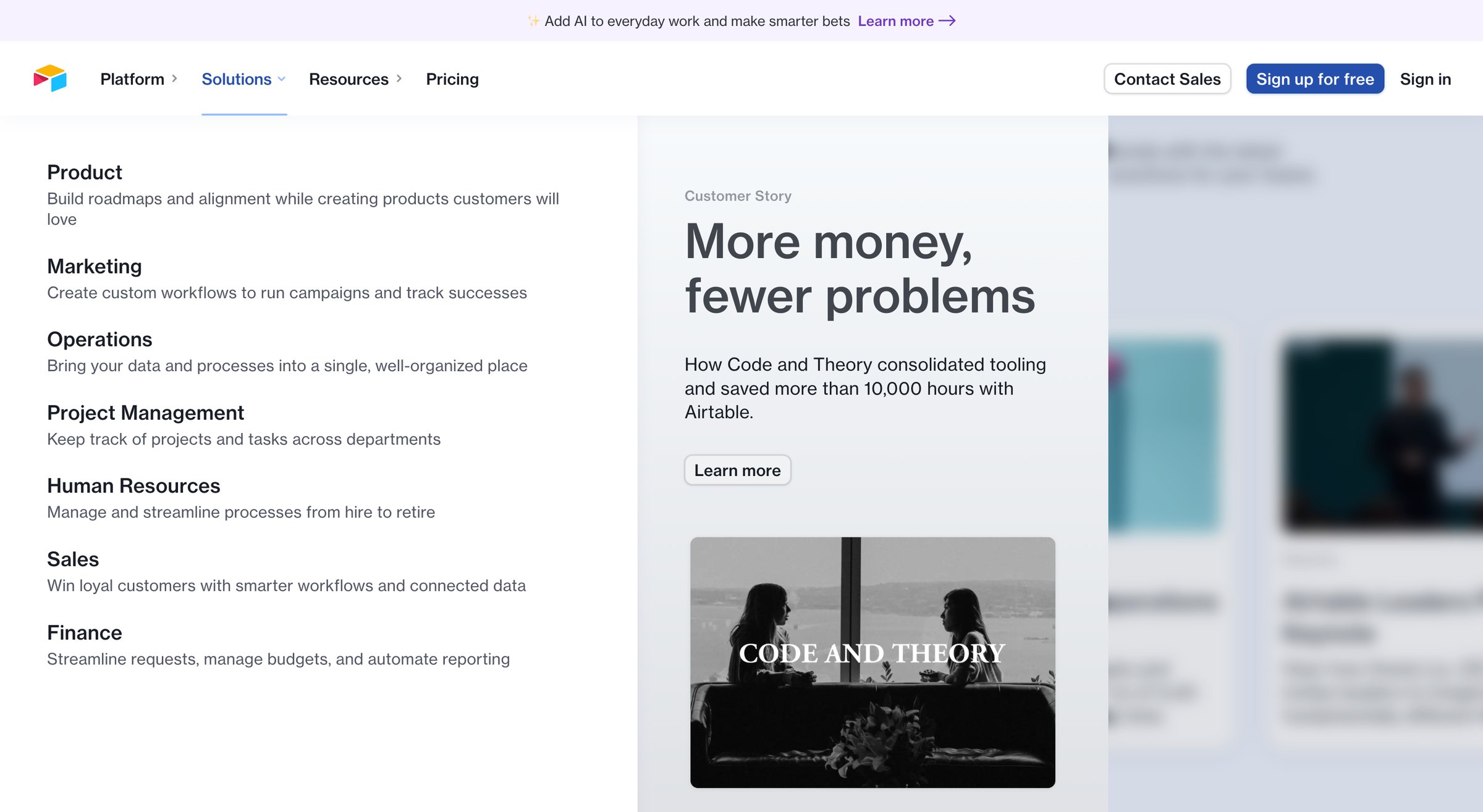 Airtable - The platform to build next‒gen apps | Airtable screen