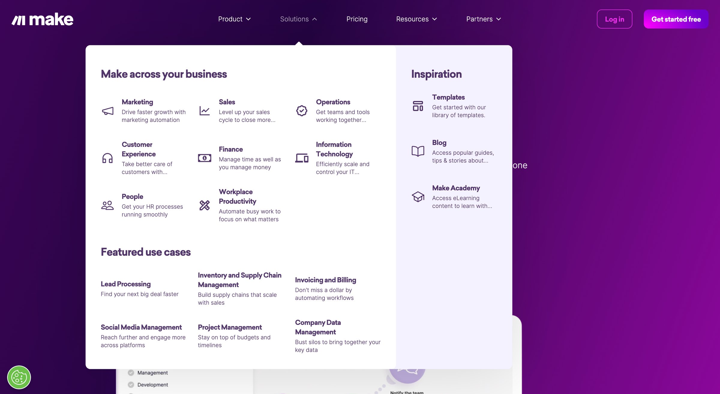 Make - Make Automation Software Connect Apps Design Workflows screen