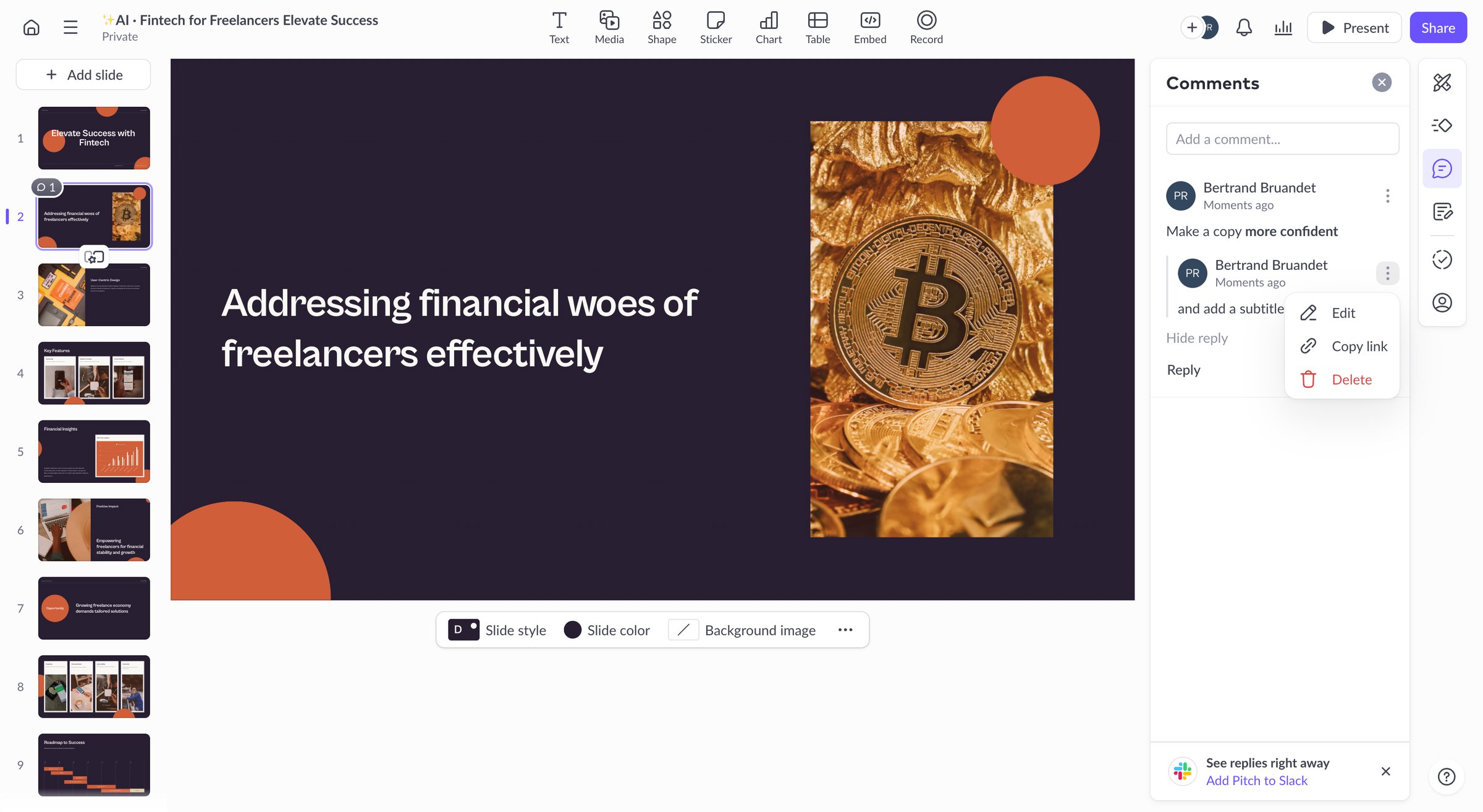 AI · Fintech for Freelancers Elevate Success from Pitch