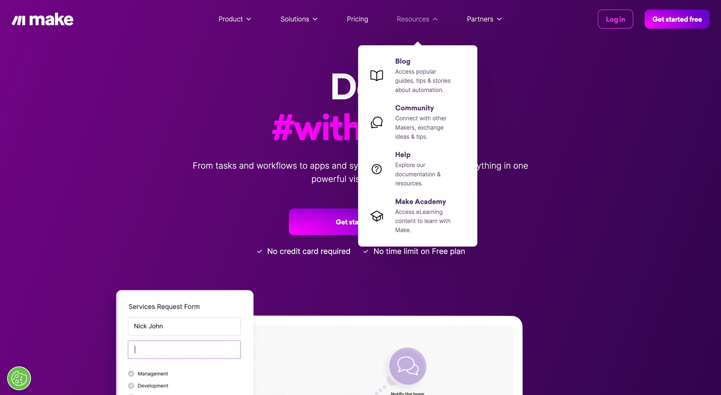 Make - Make Automation Software Connect Apps Design Workflows screen