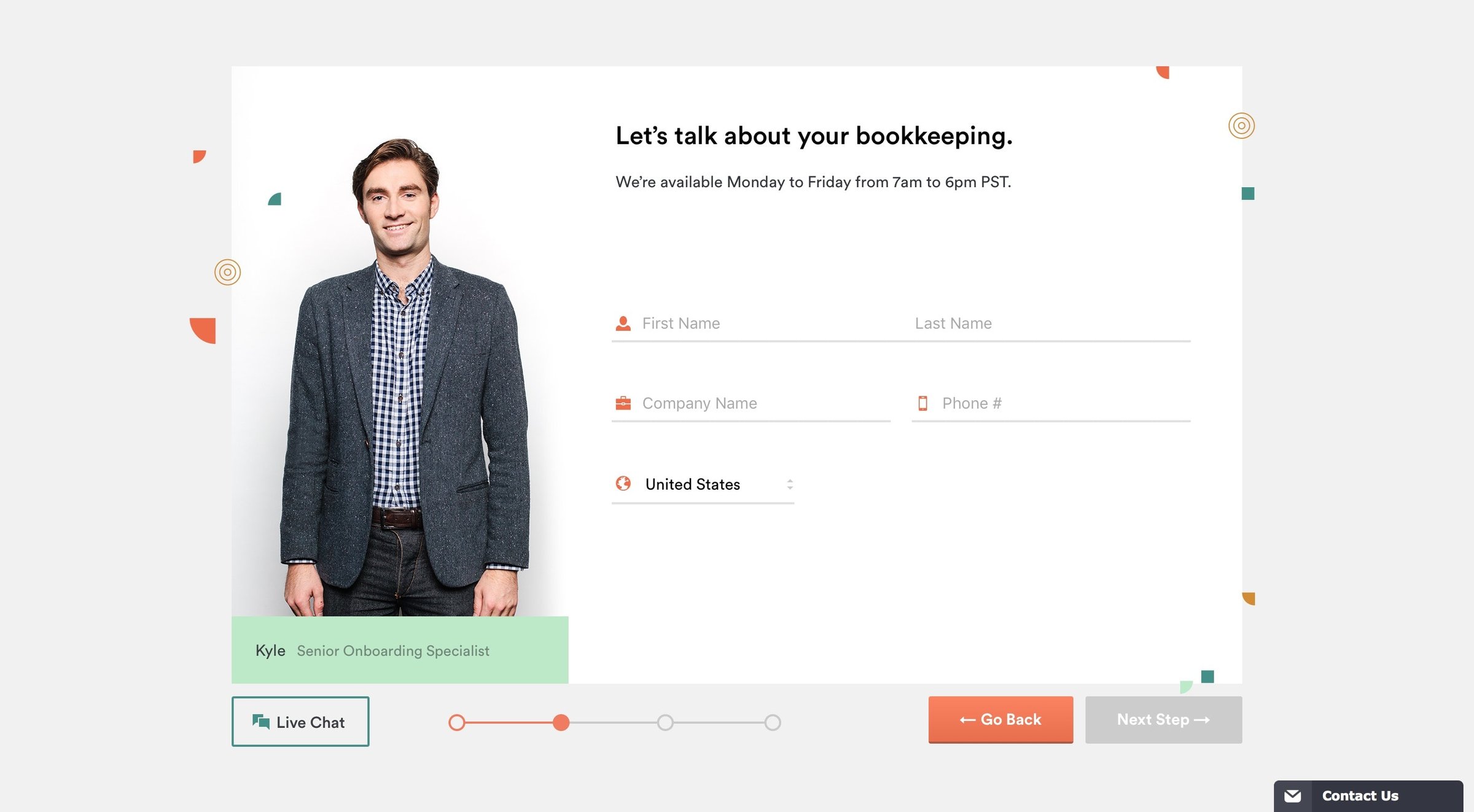 Bench - Onboarding screen