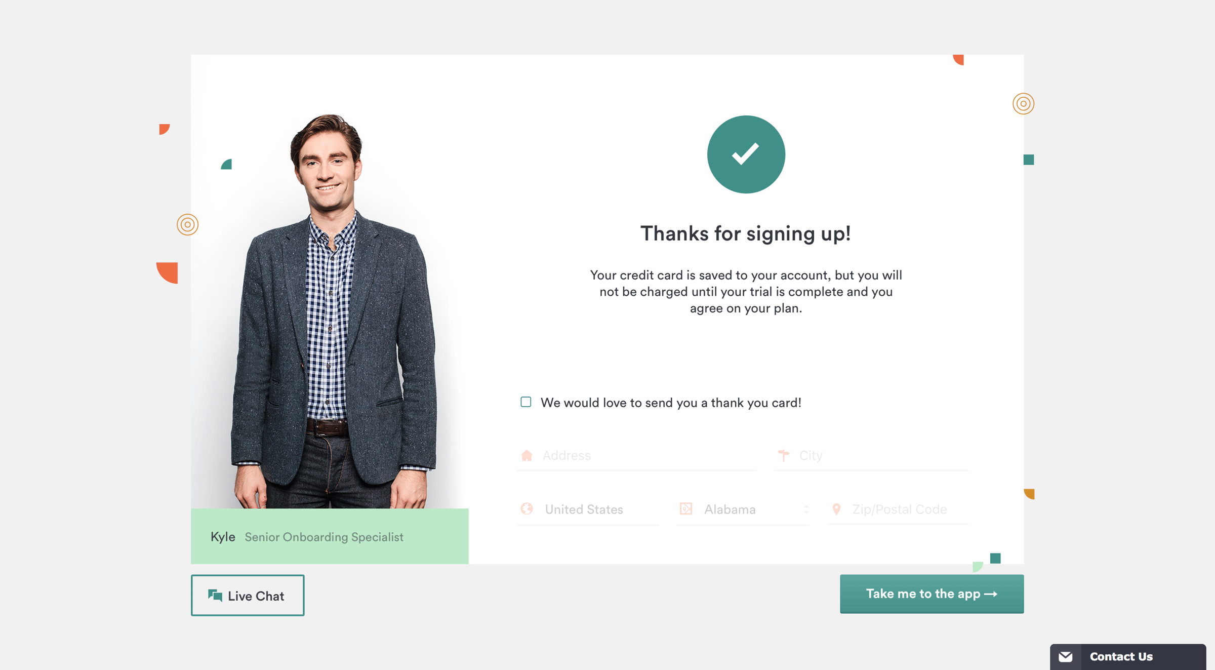 Bench - Onboarding screen
