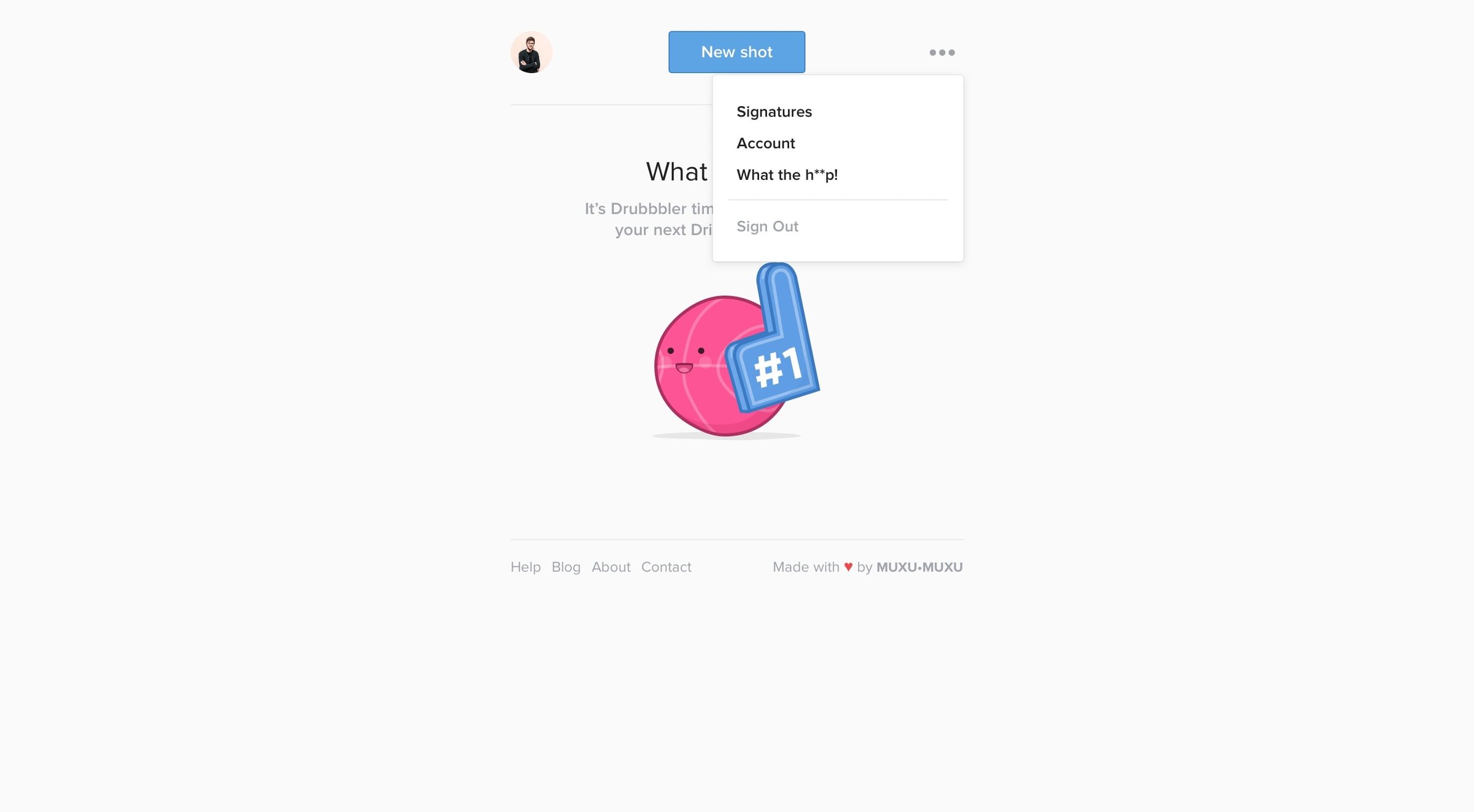 Drubbbler - Dropdown screen