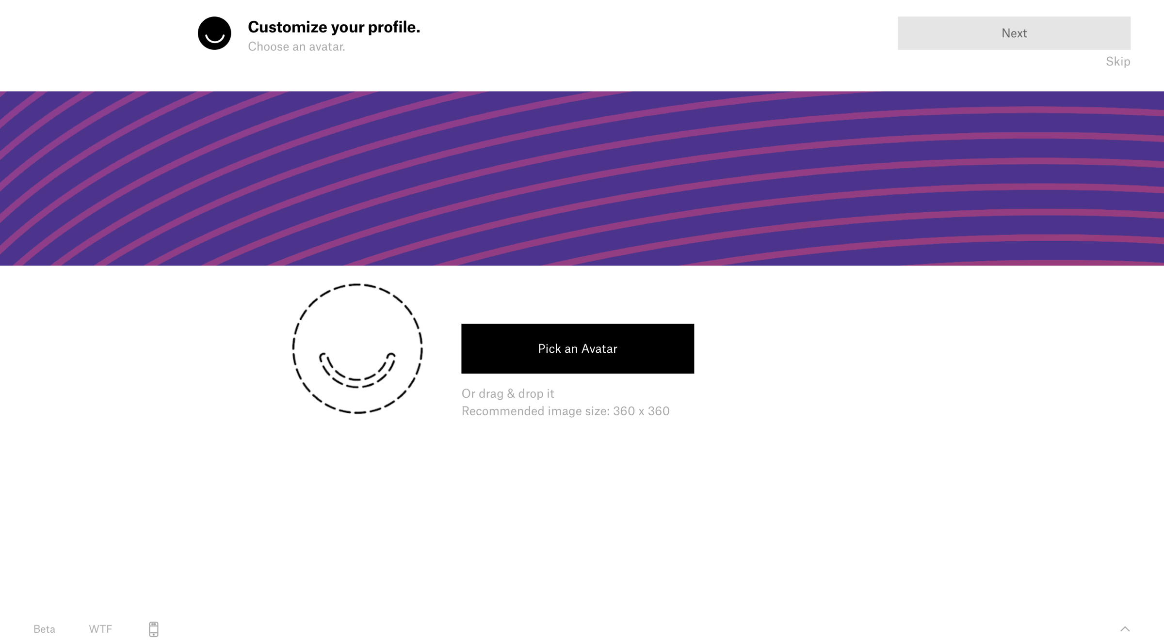 Ello - Onboarding screen