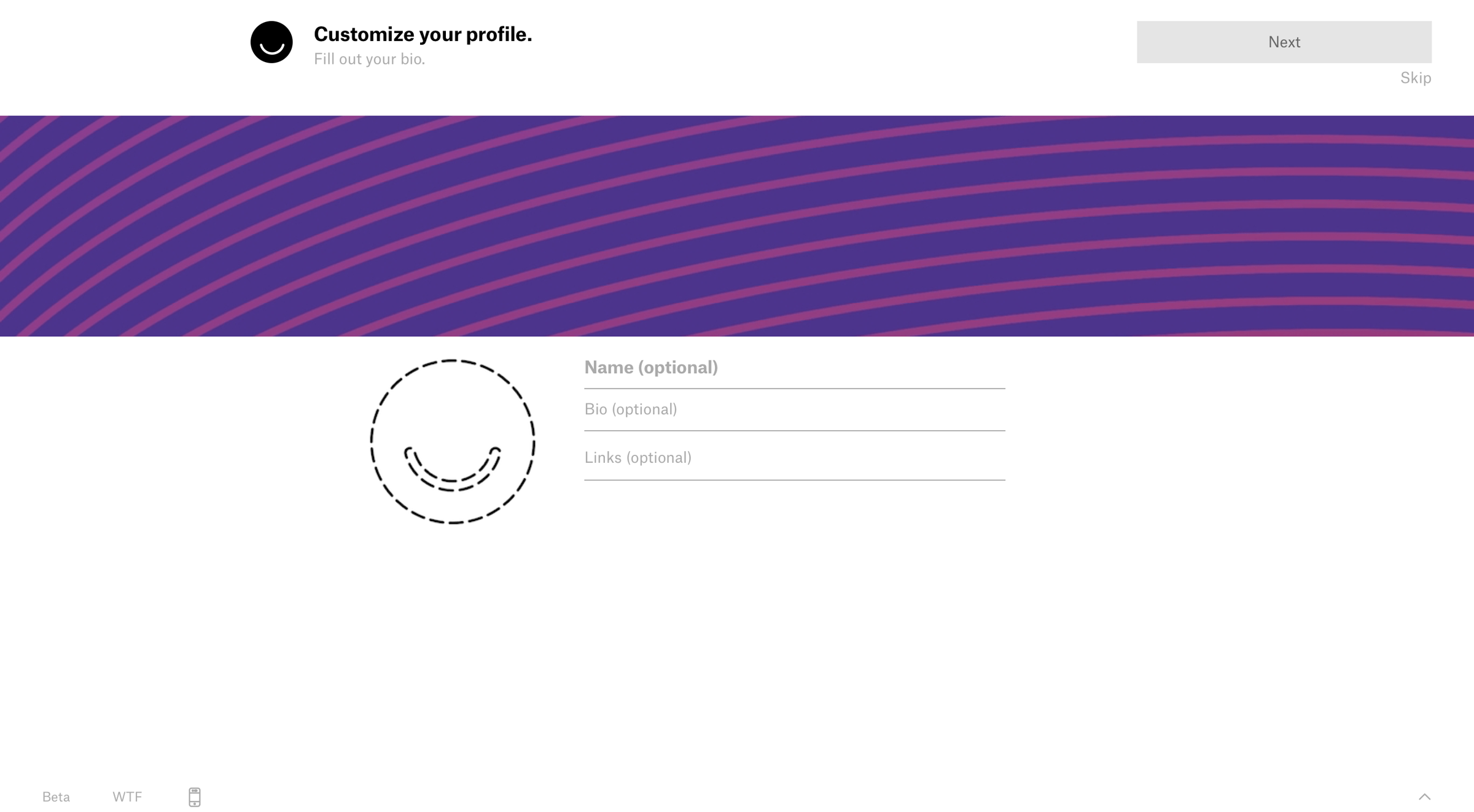 Ello - Onboarding screen