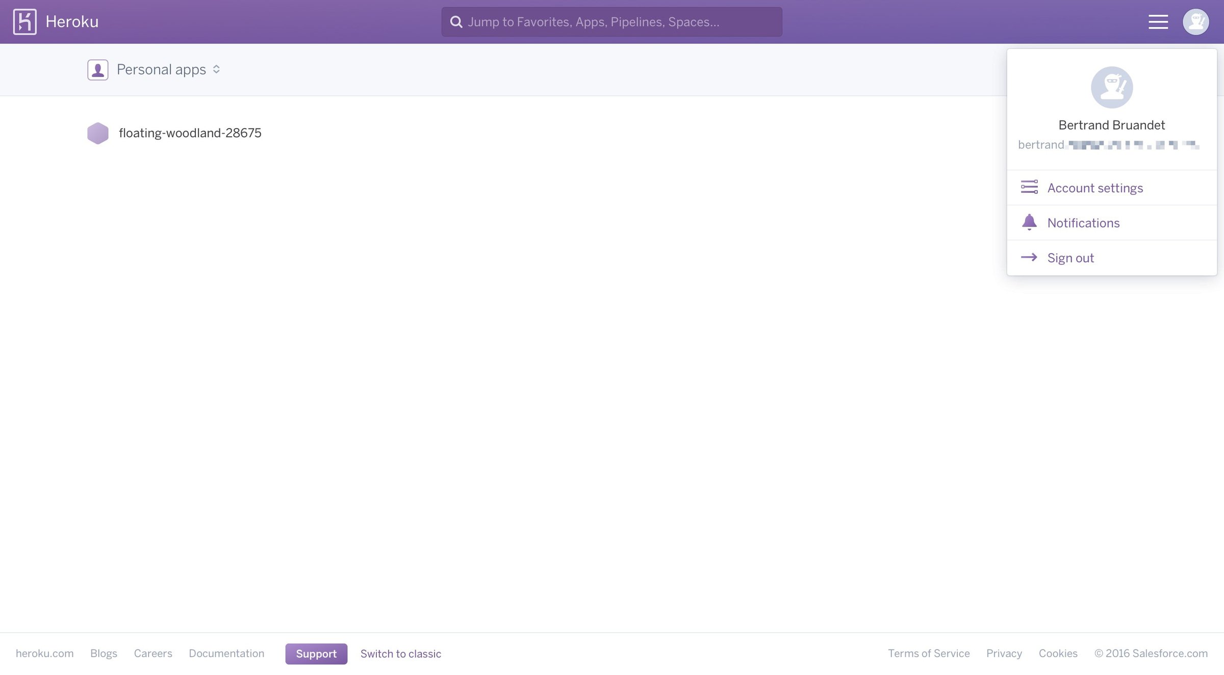 Dropdown from Heroku