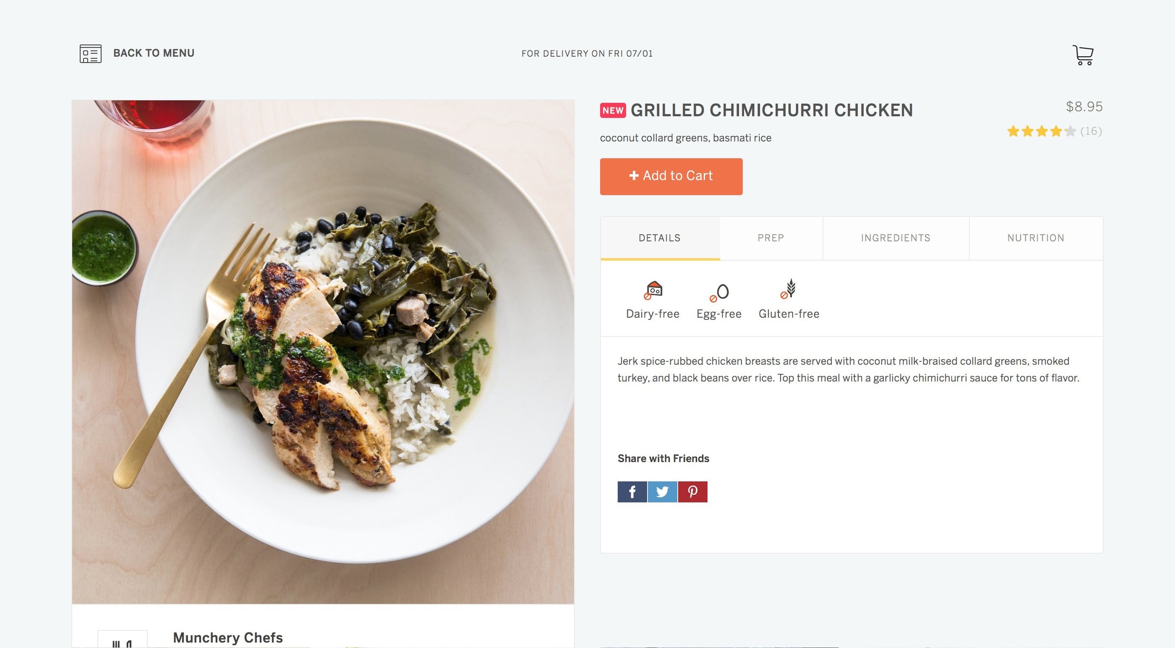 Munchery - Single screen