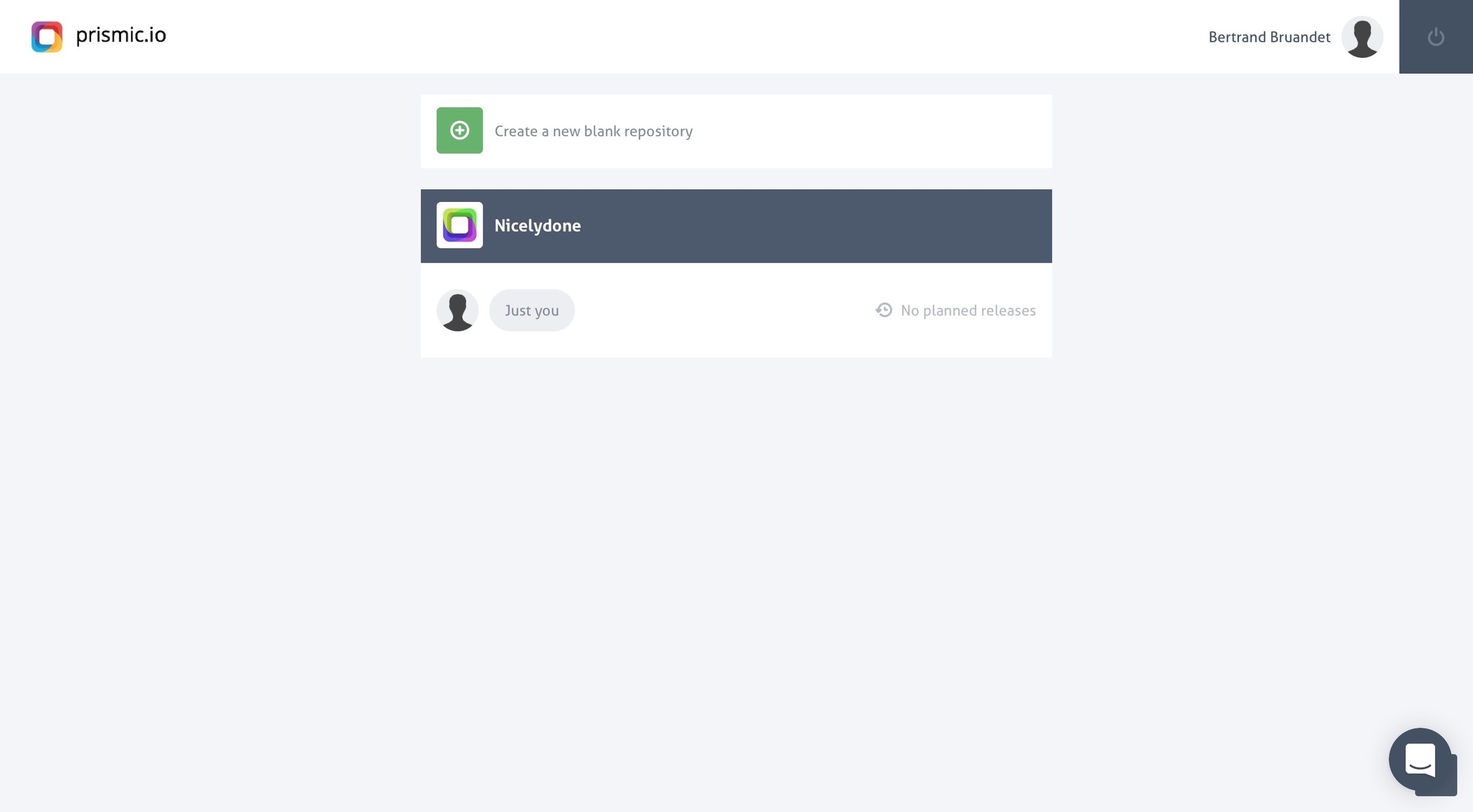 Prismic - Profile screen