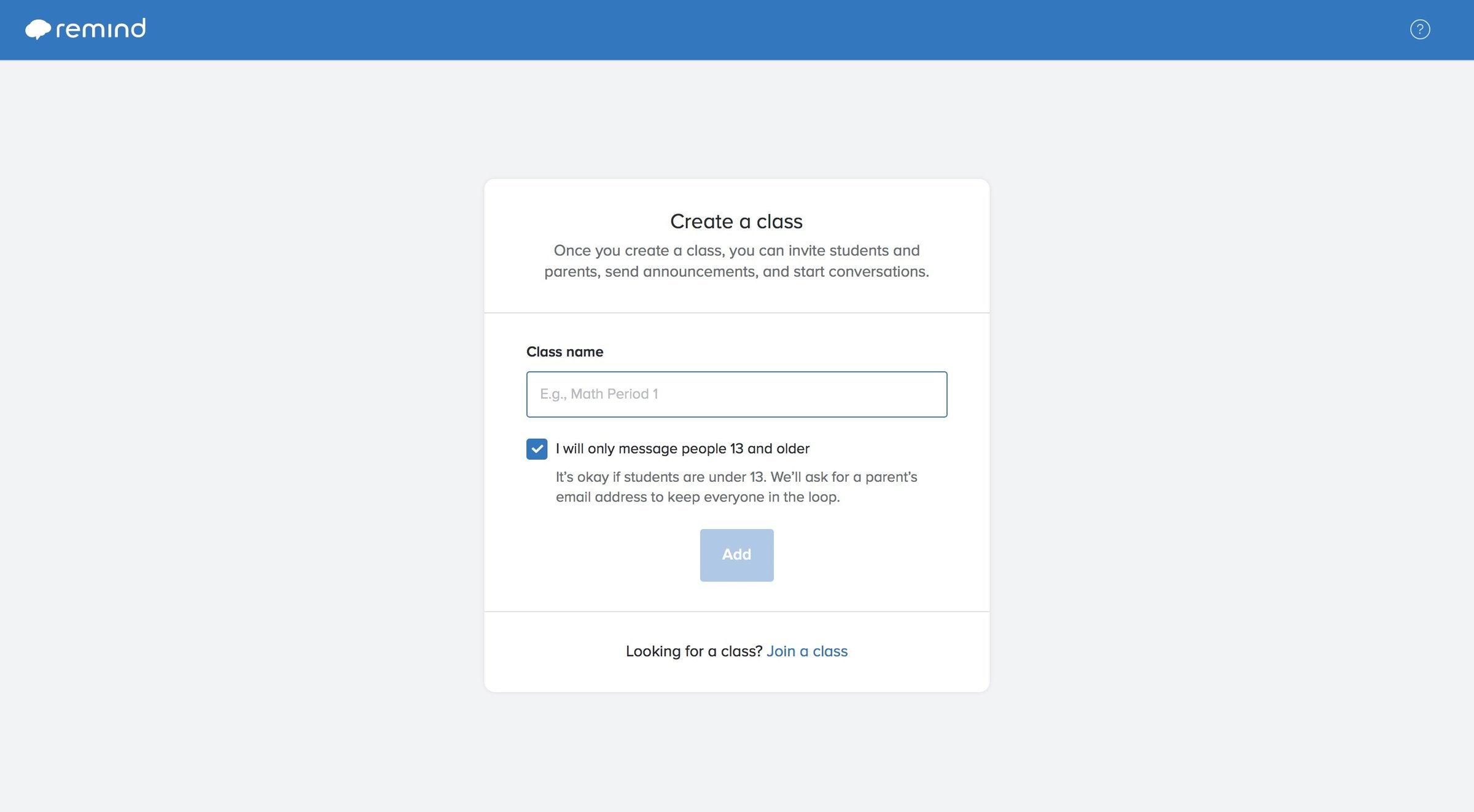 Remind - Onboarding screen