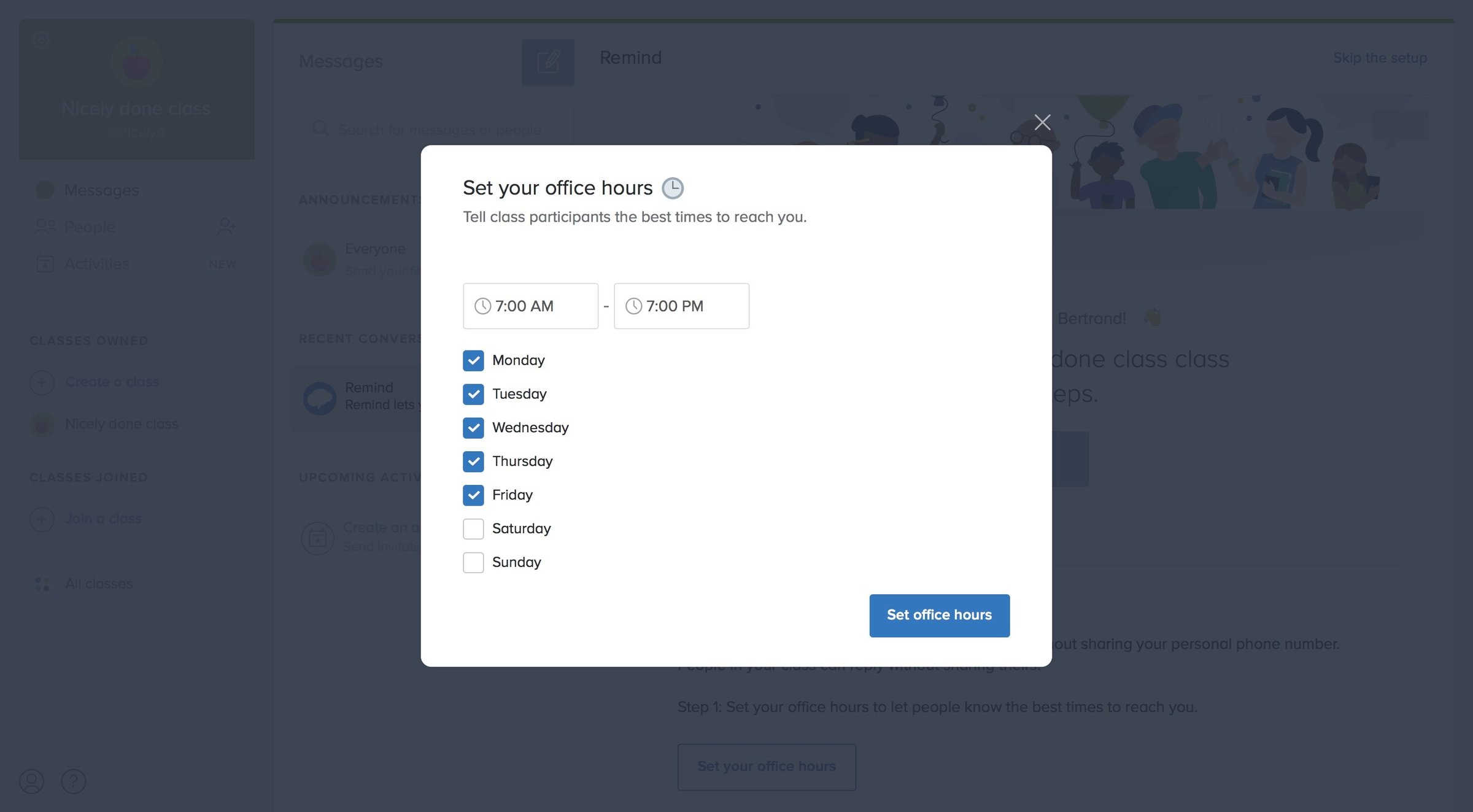 Remind - Onboarding screen