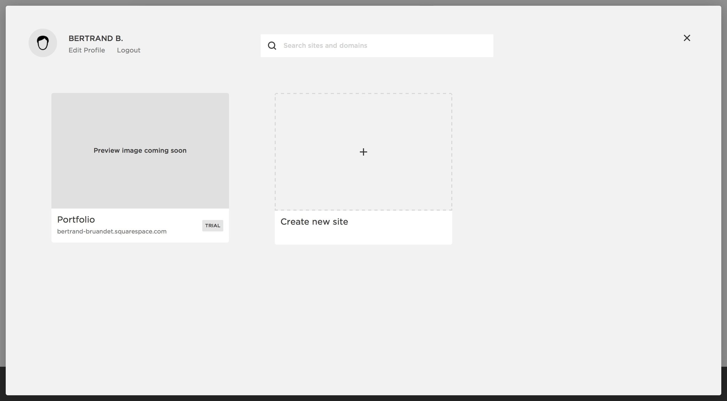Profile from Squarespace