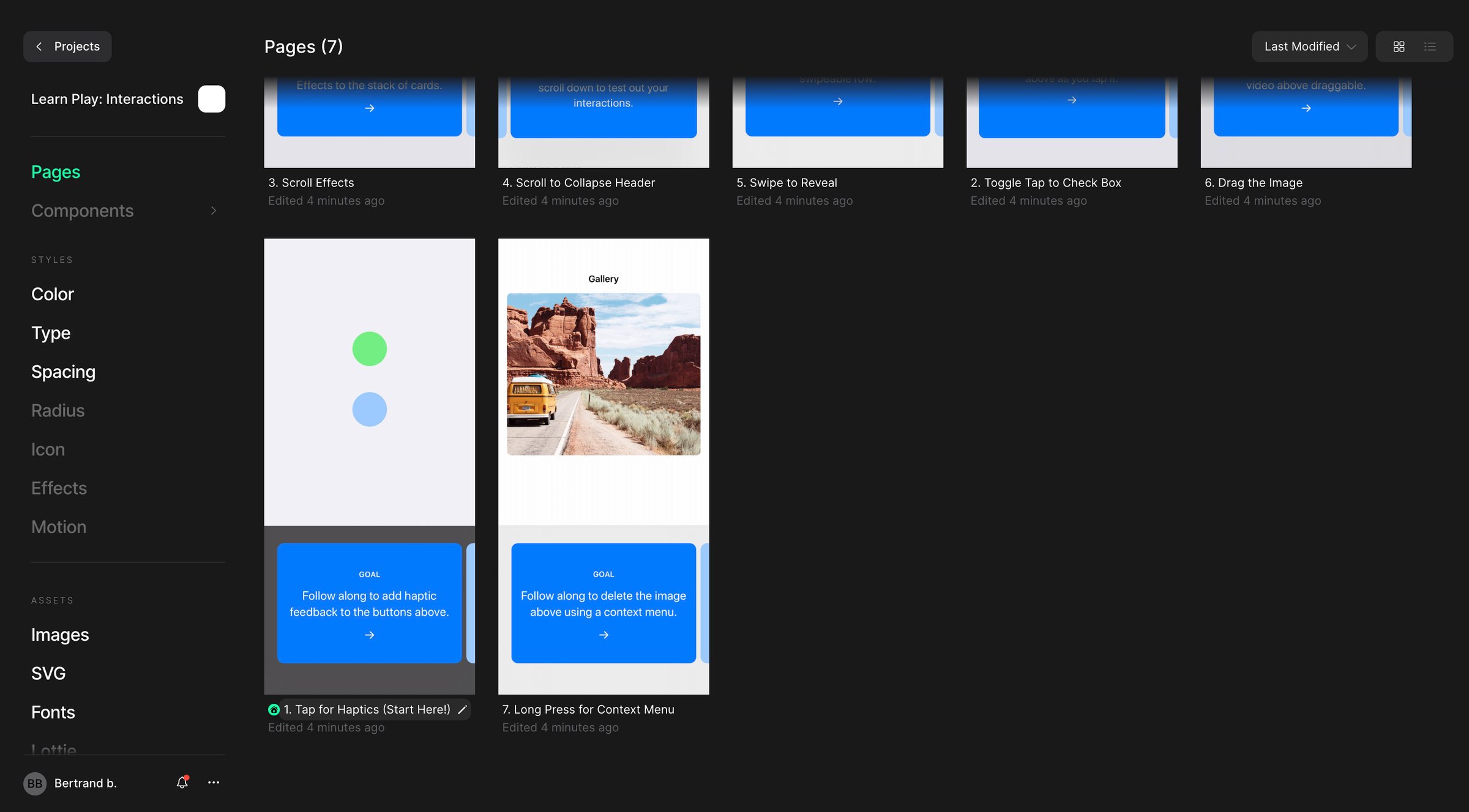 Play - Learn Play Interactions | Play screen