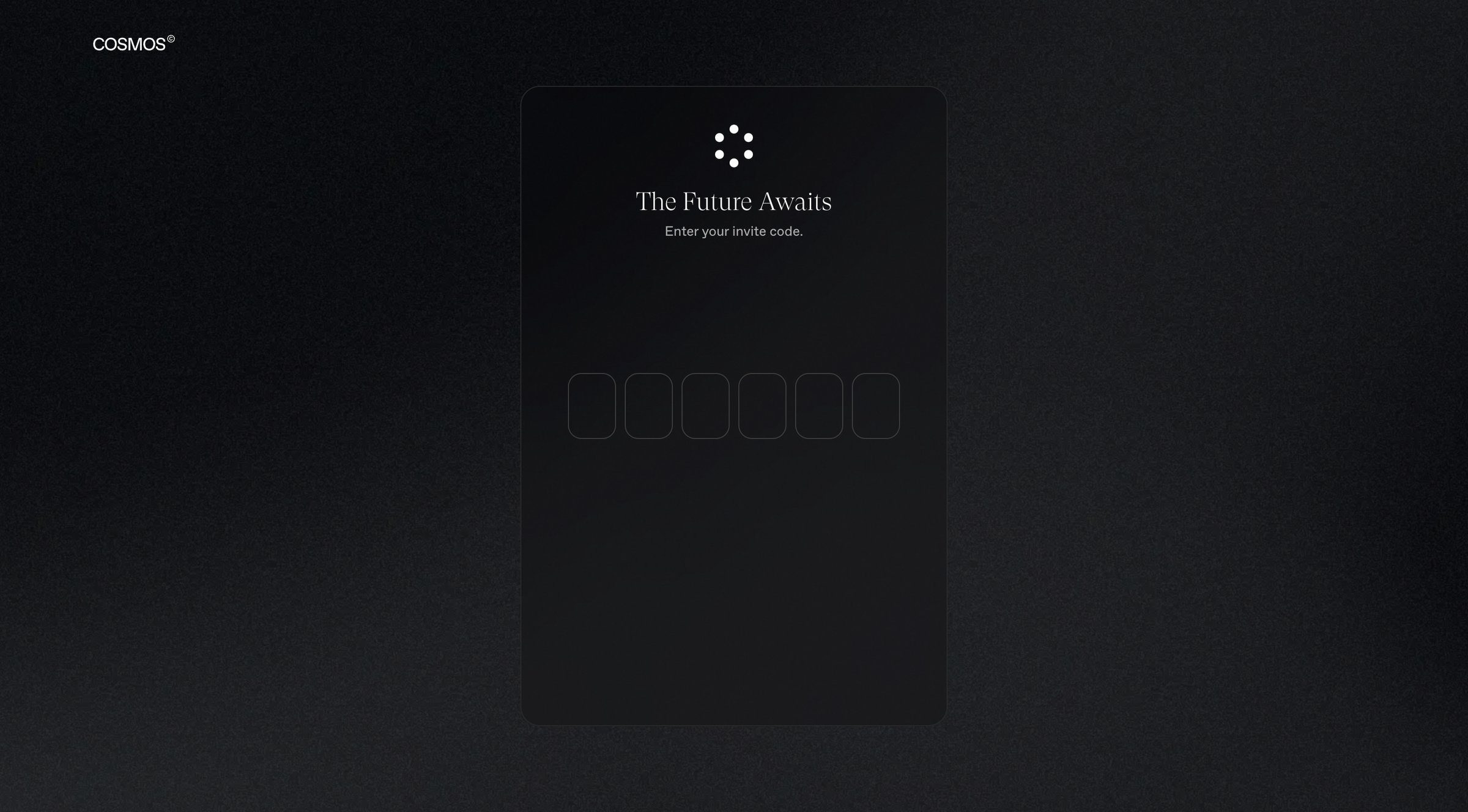 Cosmos - Cosmos - Onboarding screen
