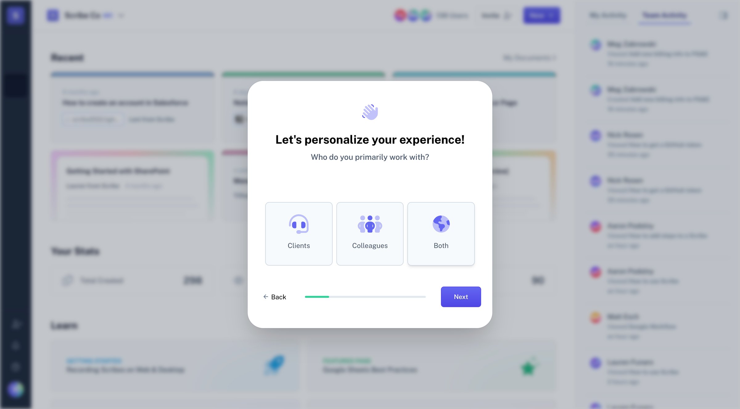 Scribe - Scribe | Signup screen