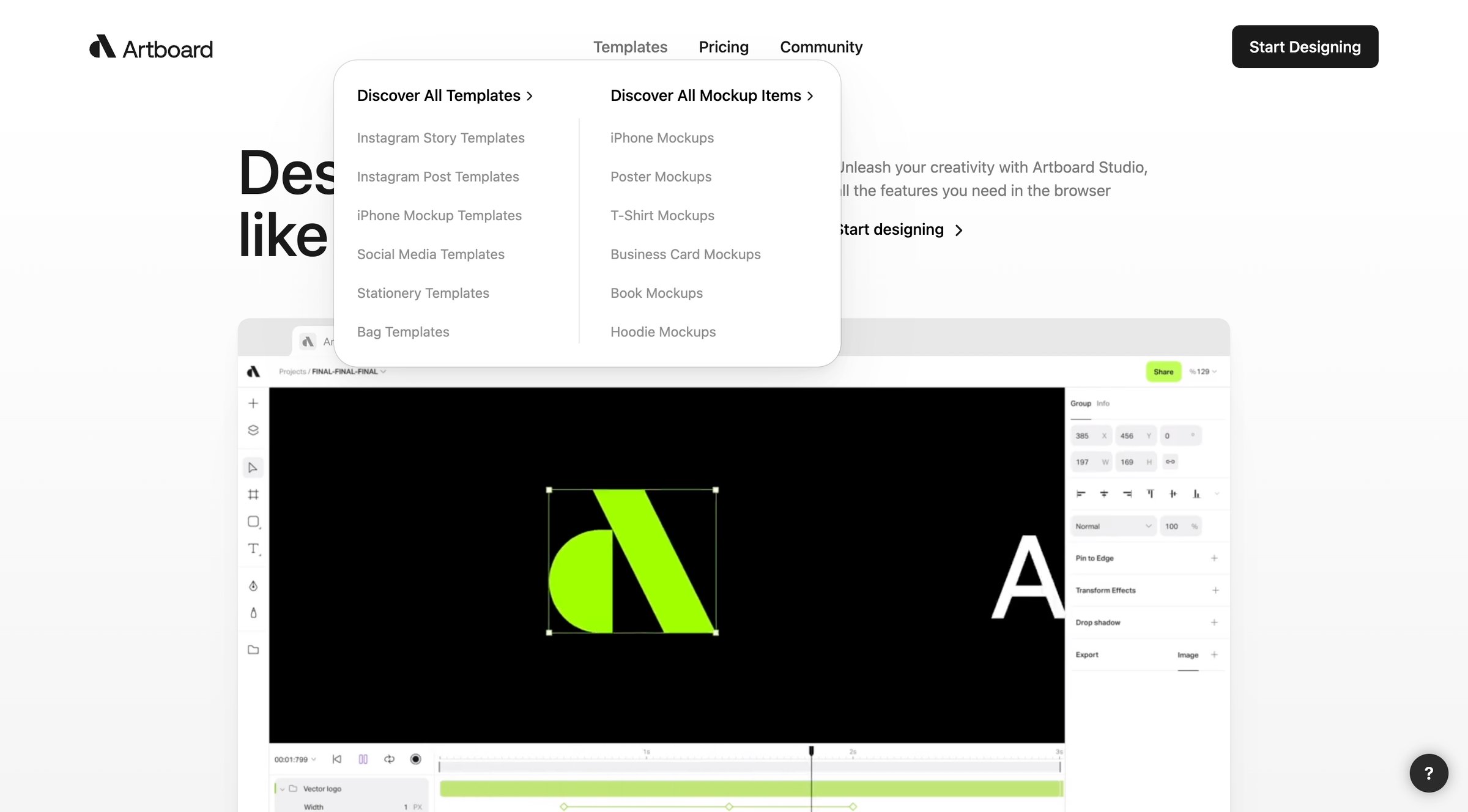 Artboard Studio - Artboard Studio Design and Animate Like Never Before screen