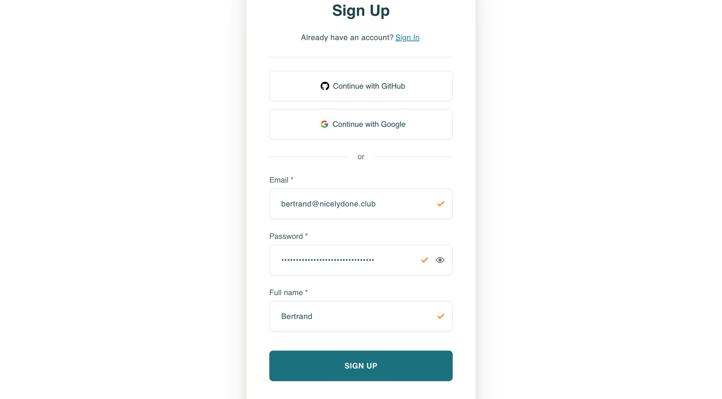 Elicit screen