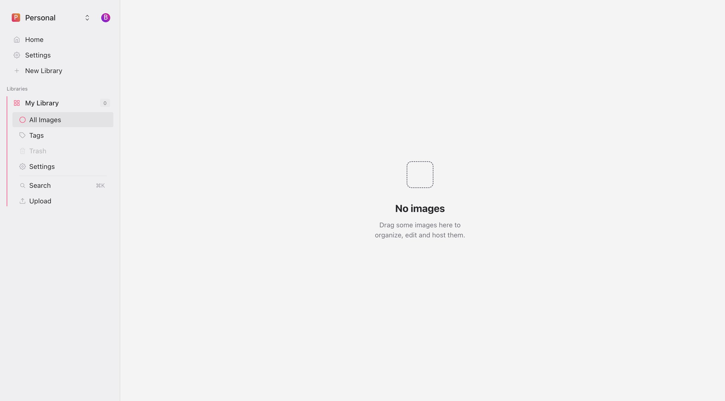Raster - Create your Organizations first library screen