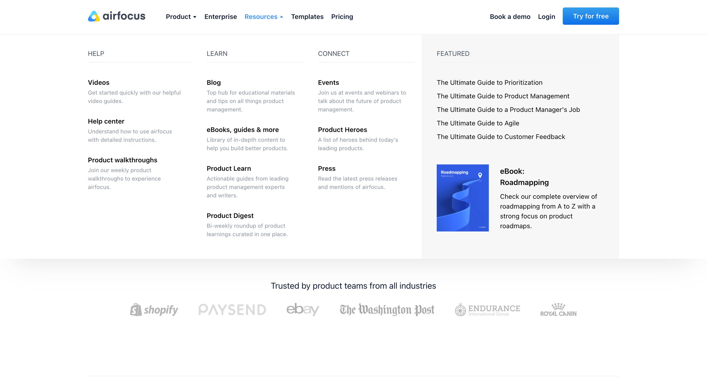 Airfocus - Strategic Product Management Platform | airfocus screen