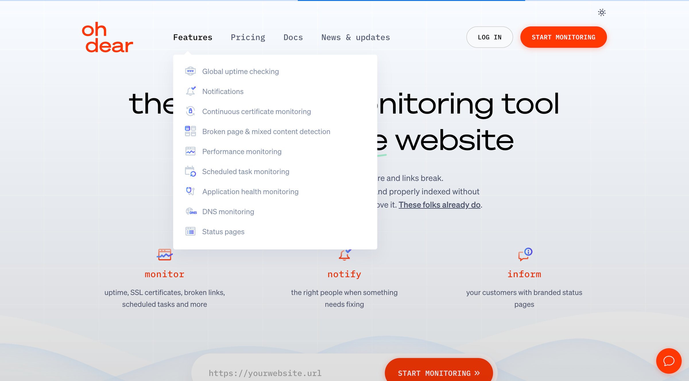 Oh Dear - Oh Dear - The all-in-one monitoring tool for your entire website screen