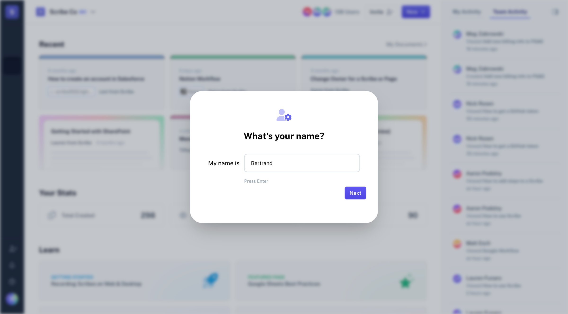 Scribe | Welcome from Scribe