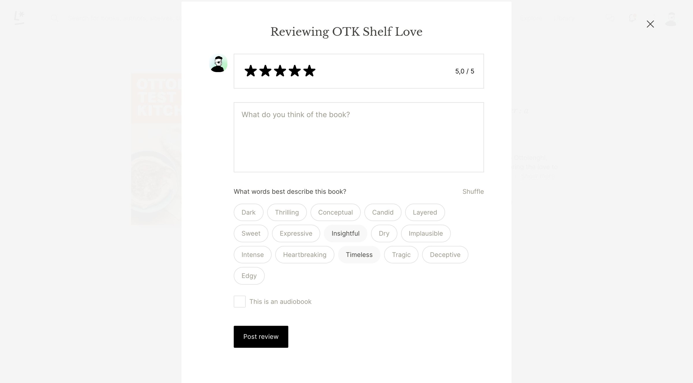 Literal - OTK Shelf Love by Yotam Ottolenghi, Noor Murad | Literal screen