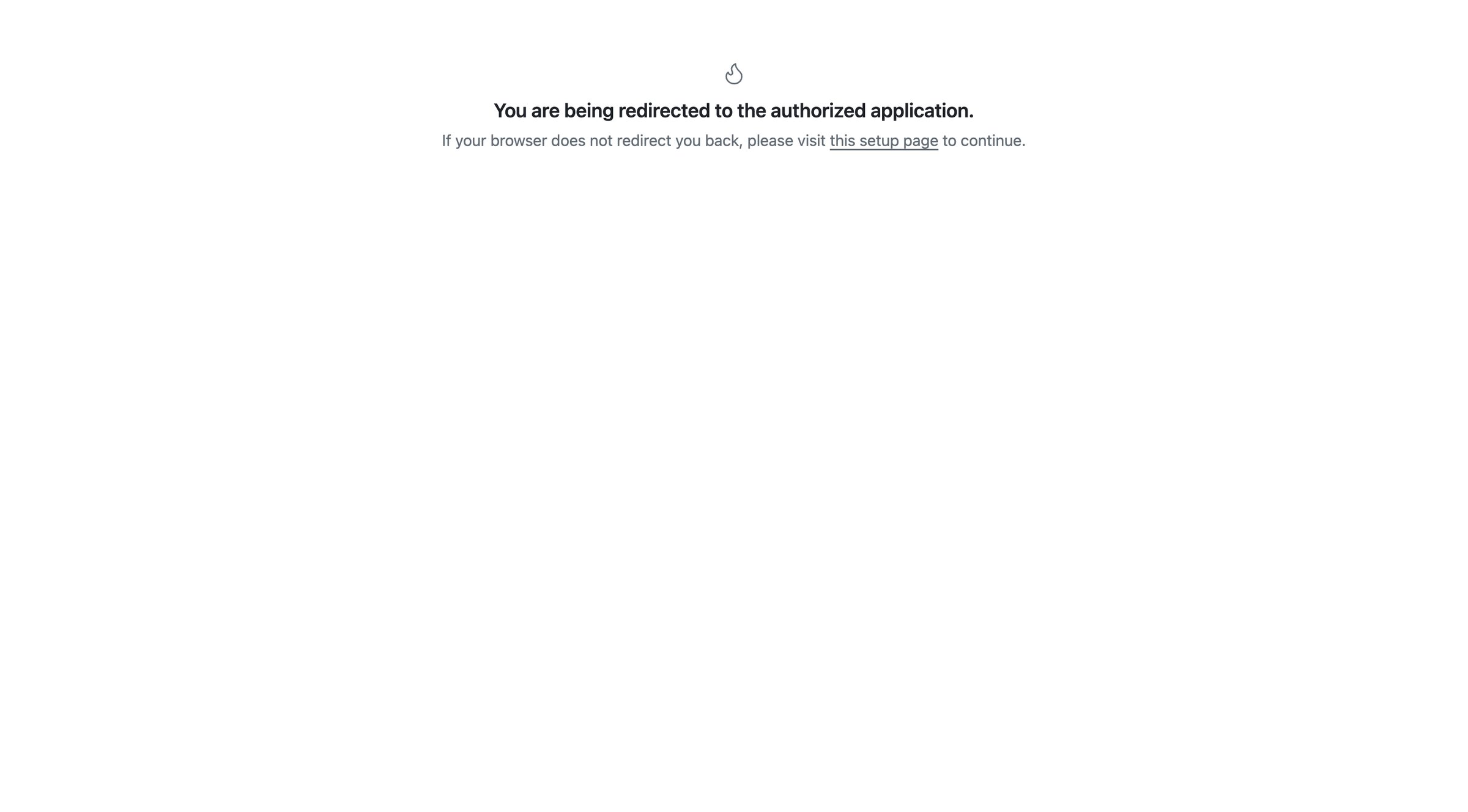 Modal - OAuth application authorized screen
