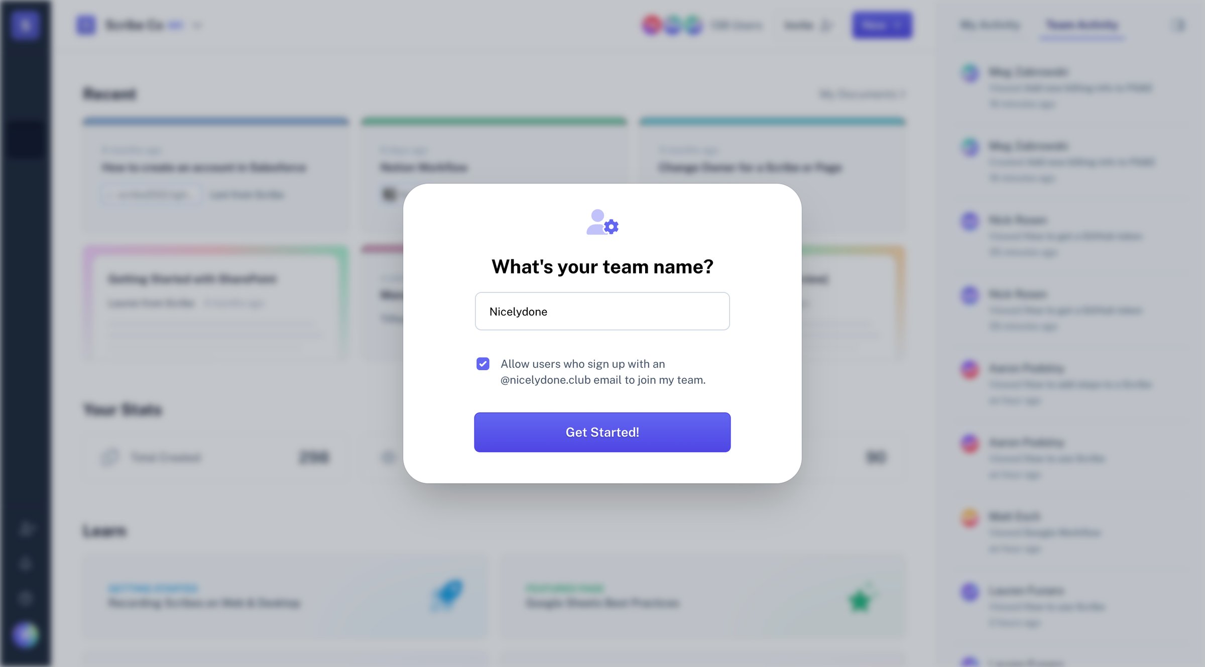 Scribe | Welcome from Scribe
