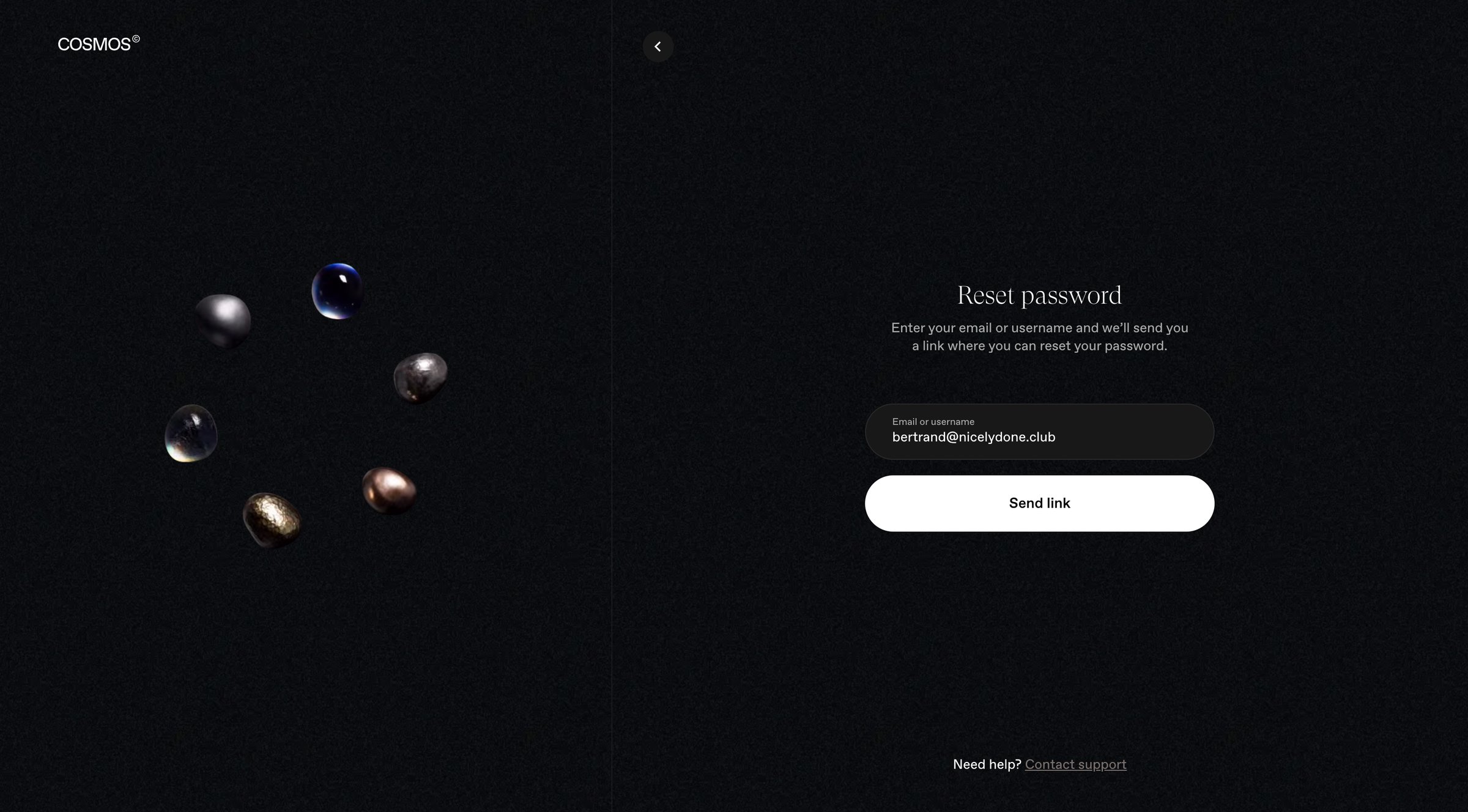 Cosmos screen
