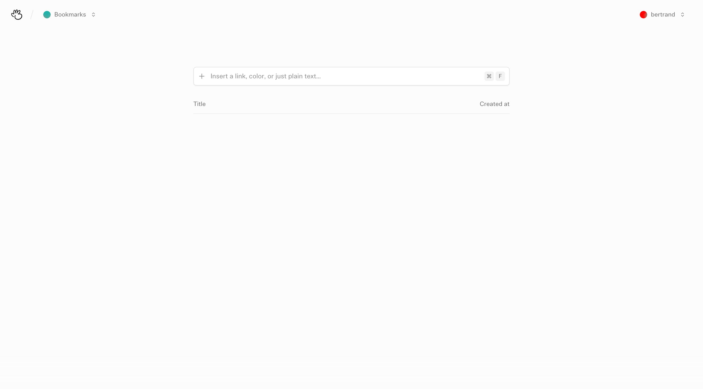 (Basic) Bookmarks - Bookmarks – Basic Bookmarks screen