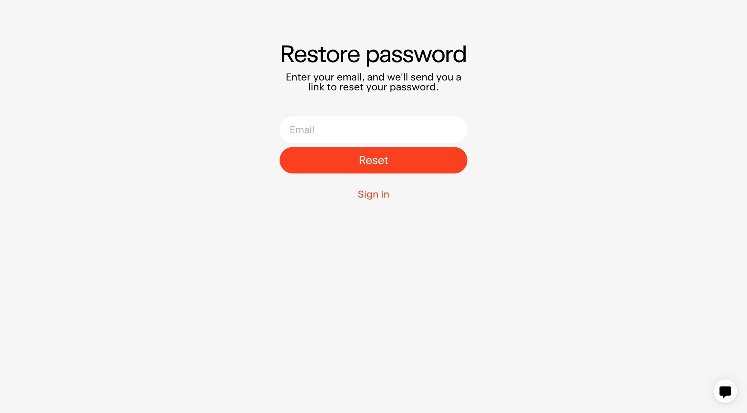 Exactly - Forgot password - Exactly.ai screen