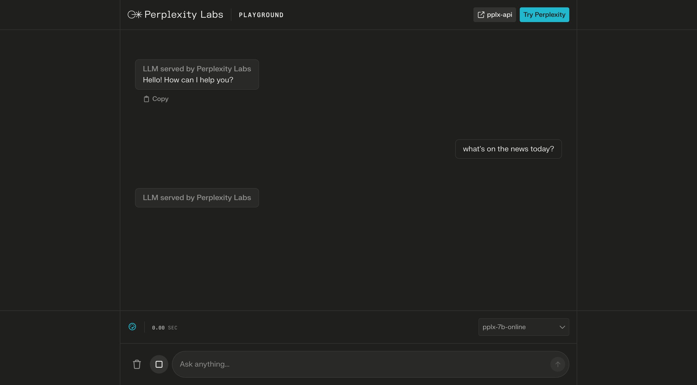 Perplexity - Perplexity Labs screen