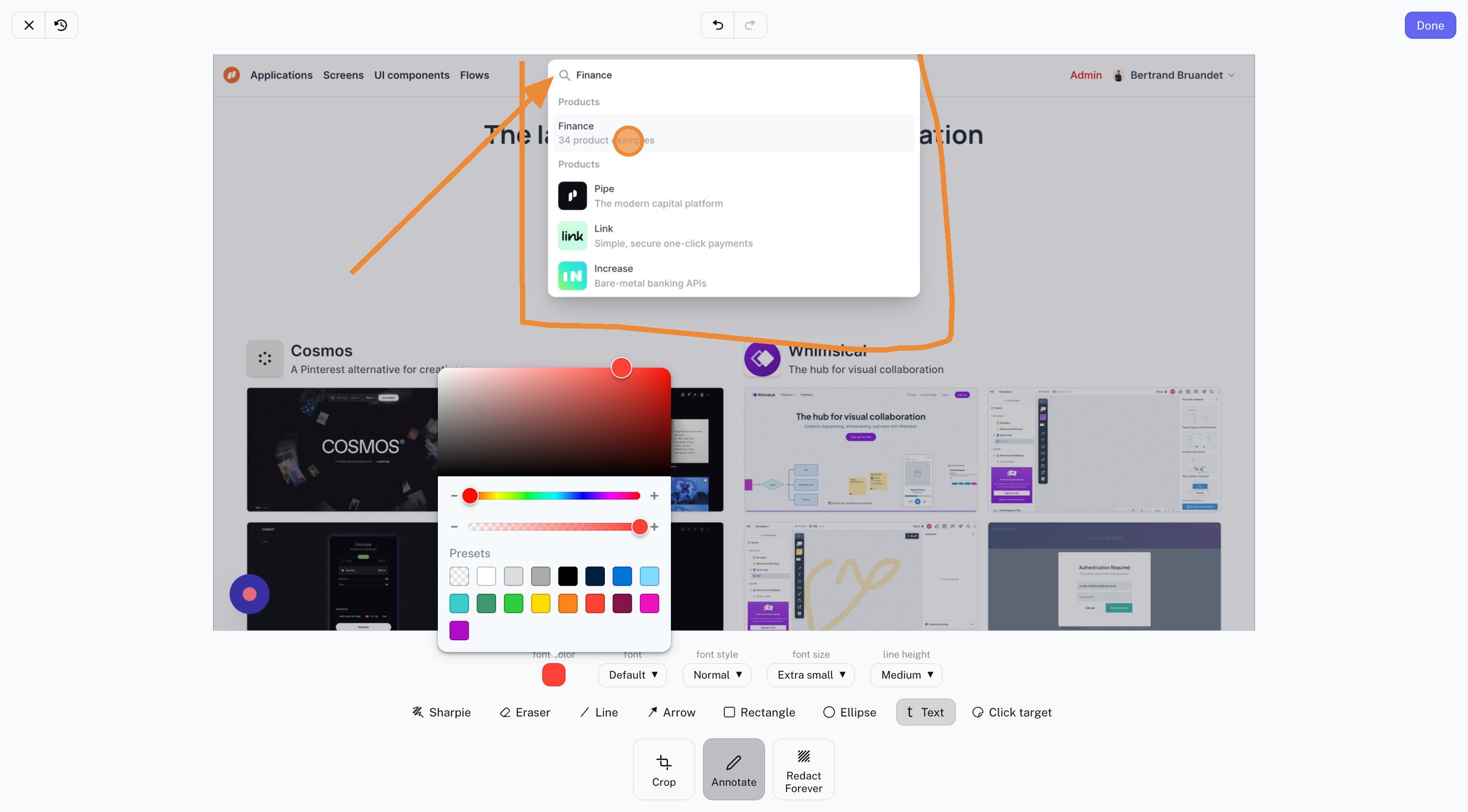 Scribe - Using NicelyDone.club to Find Finance Product Examples | Scribe screen