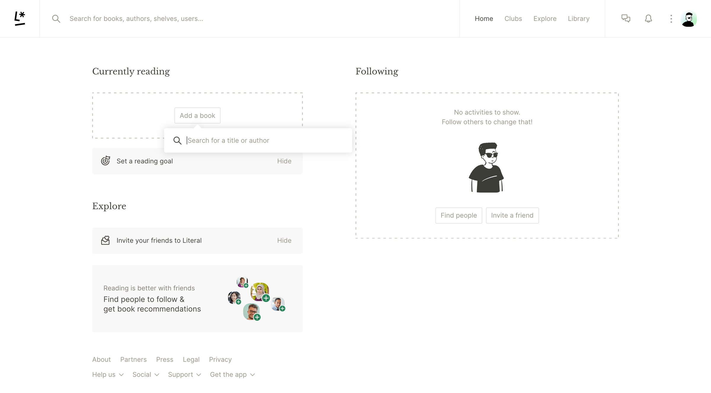 Literal - Literal.club | Track your reading and discover new books screen