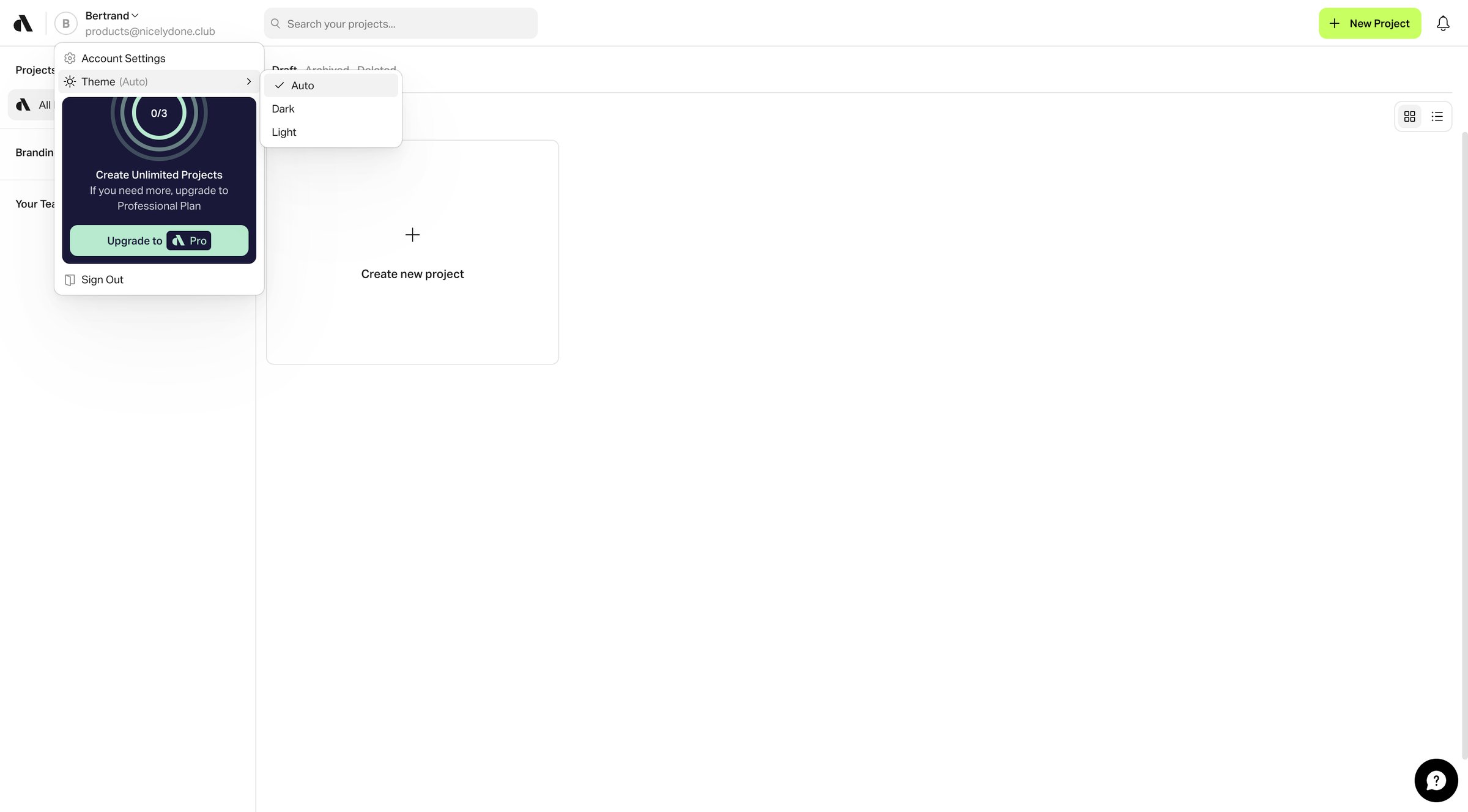Artboard Studio - Projects | Artboard Studio screen