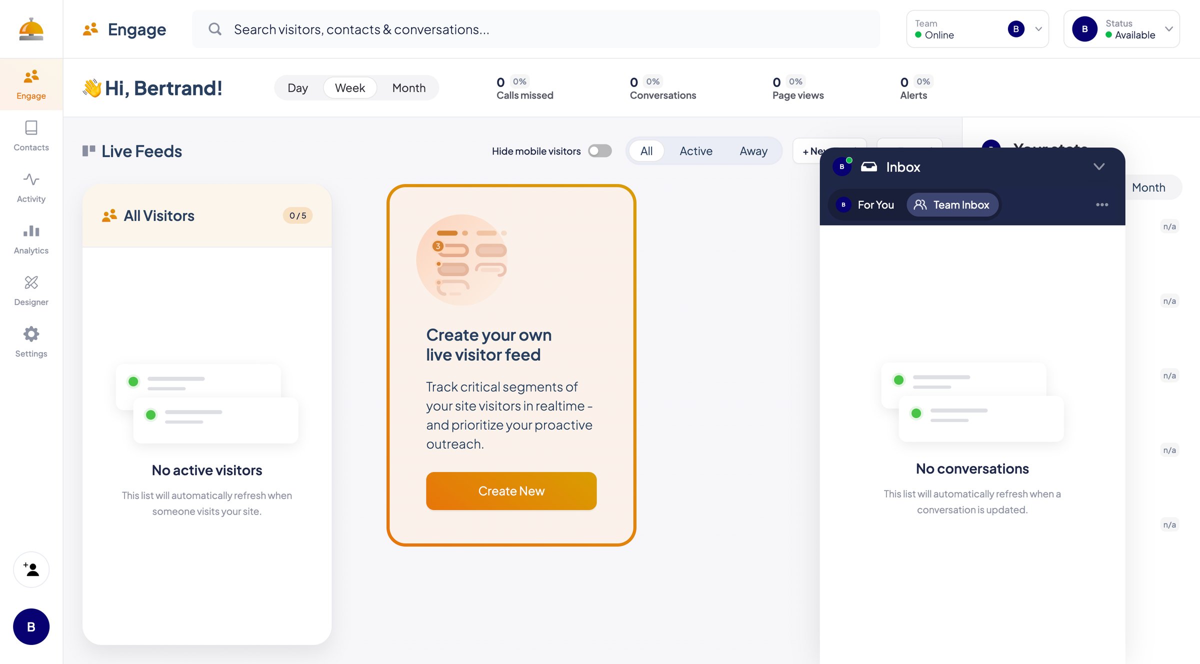 ServiceBell - ServiceBell - Engage screen