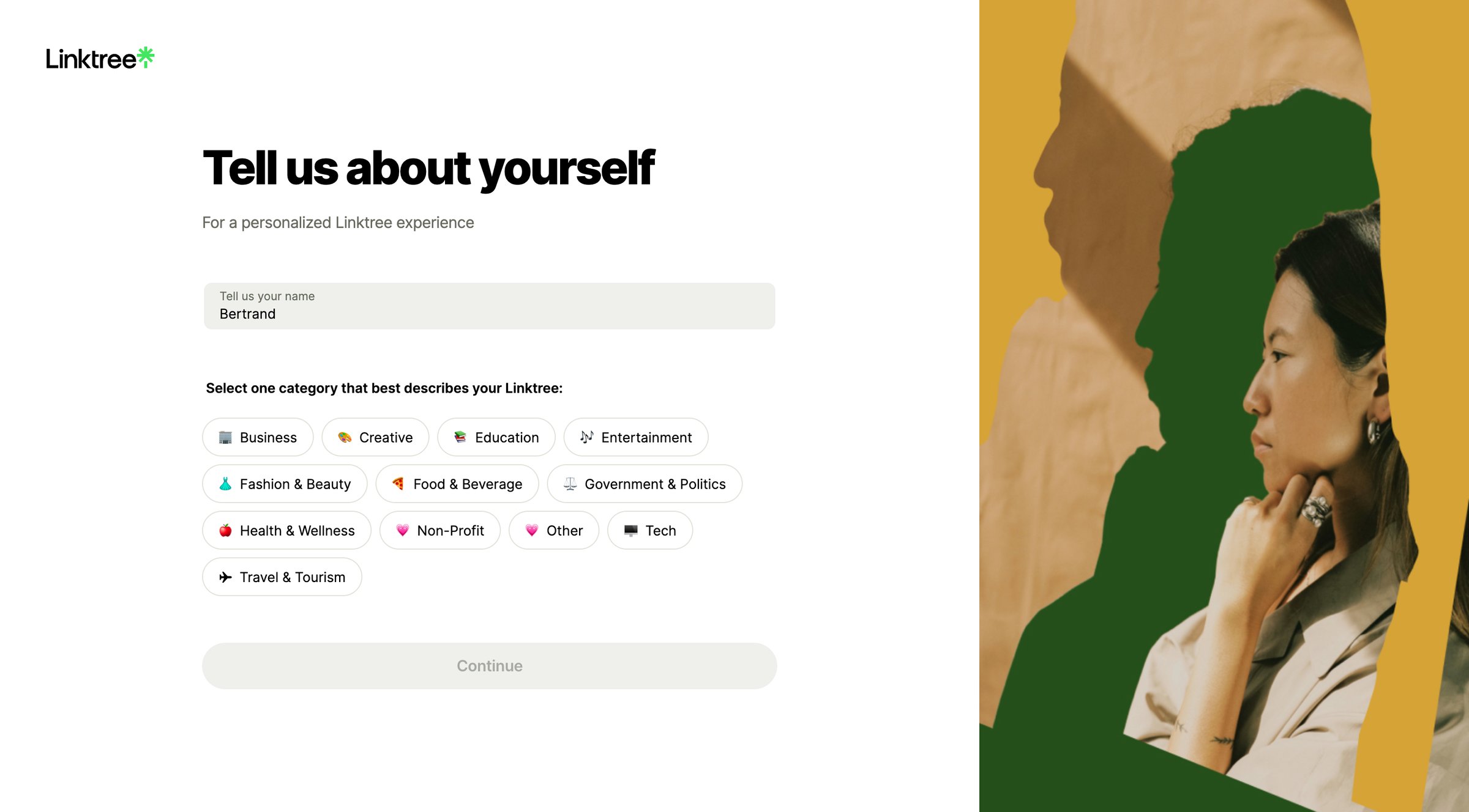 Linktree - Linktree | Create an account for free screen