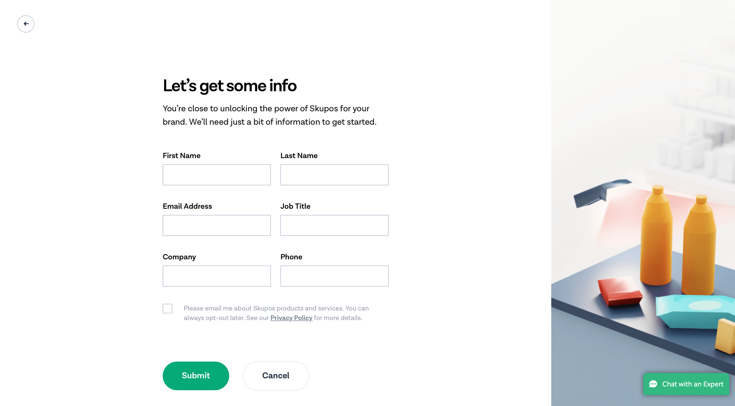 Skupos - Get started with Skupos | Skupos screen