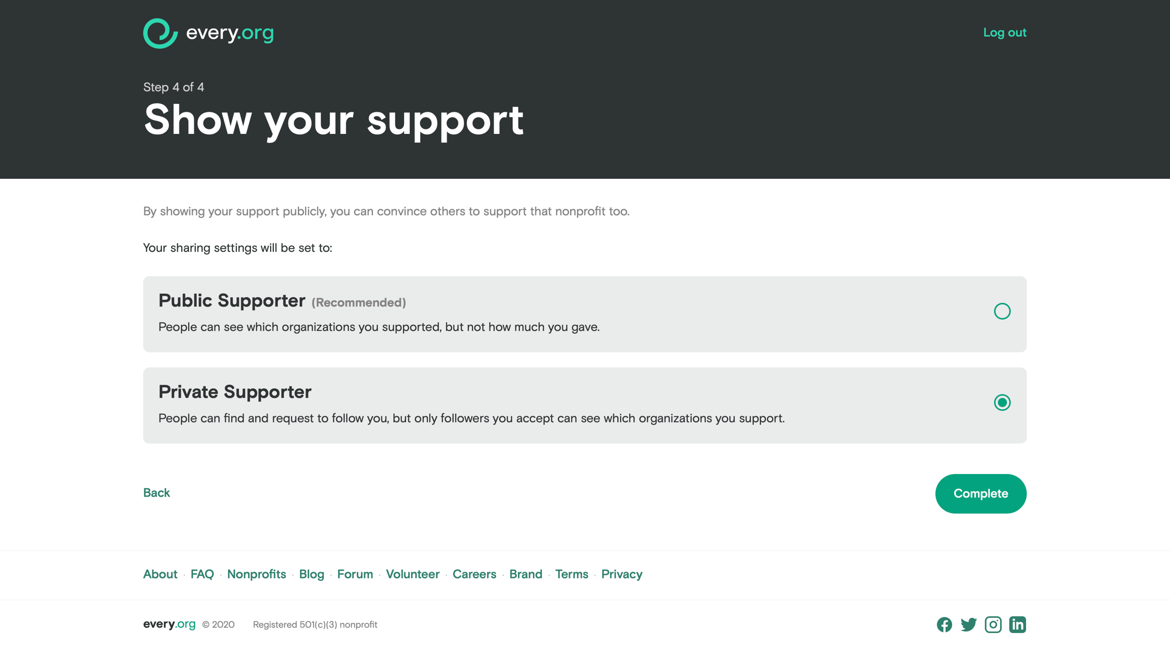 Every - Onboarding screen