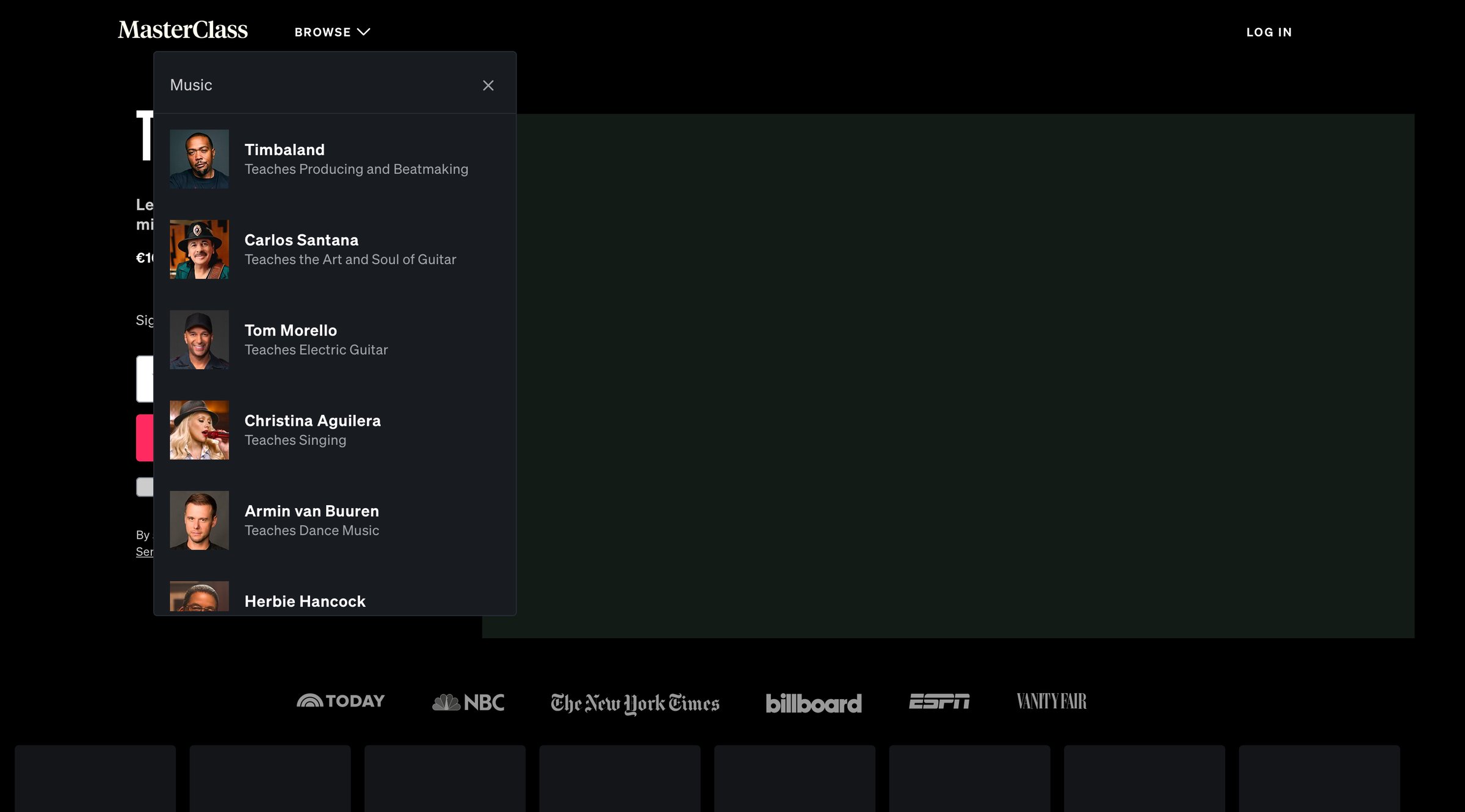 Masterclass - Dropdown & other states screen
