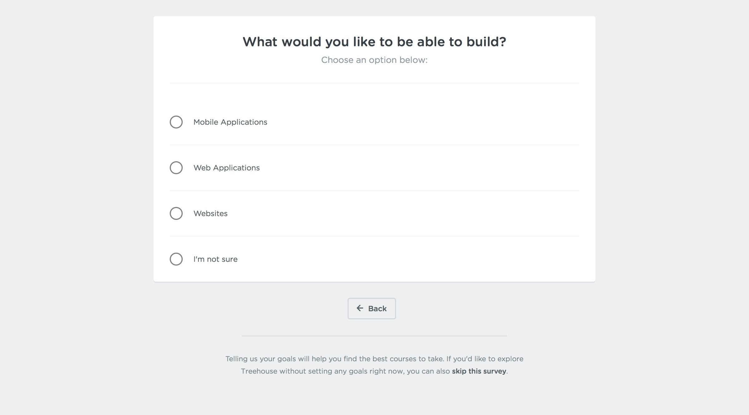 Treehouse - Onboarding screen
