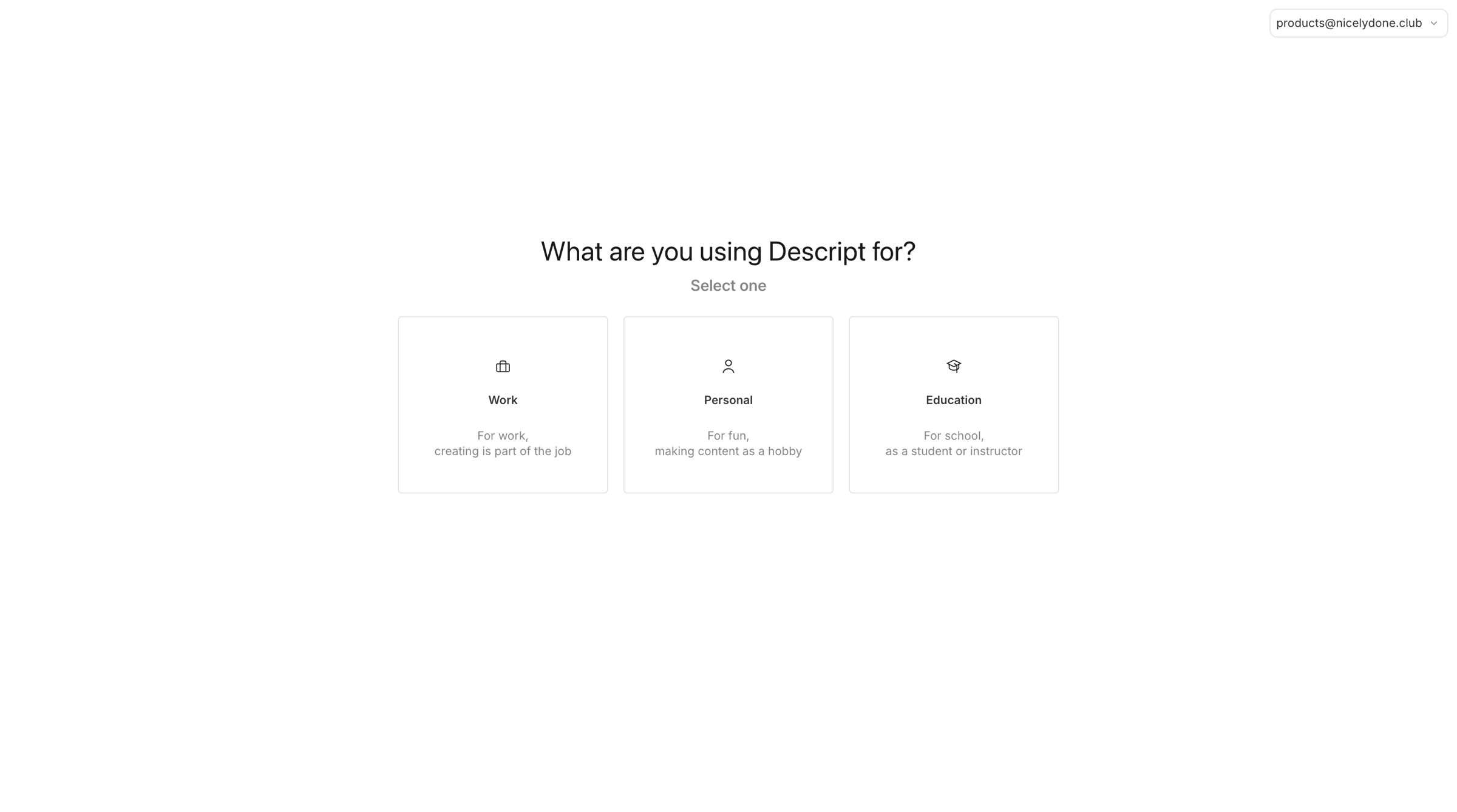 Descript - Drive View | Descript screen