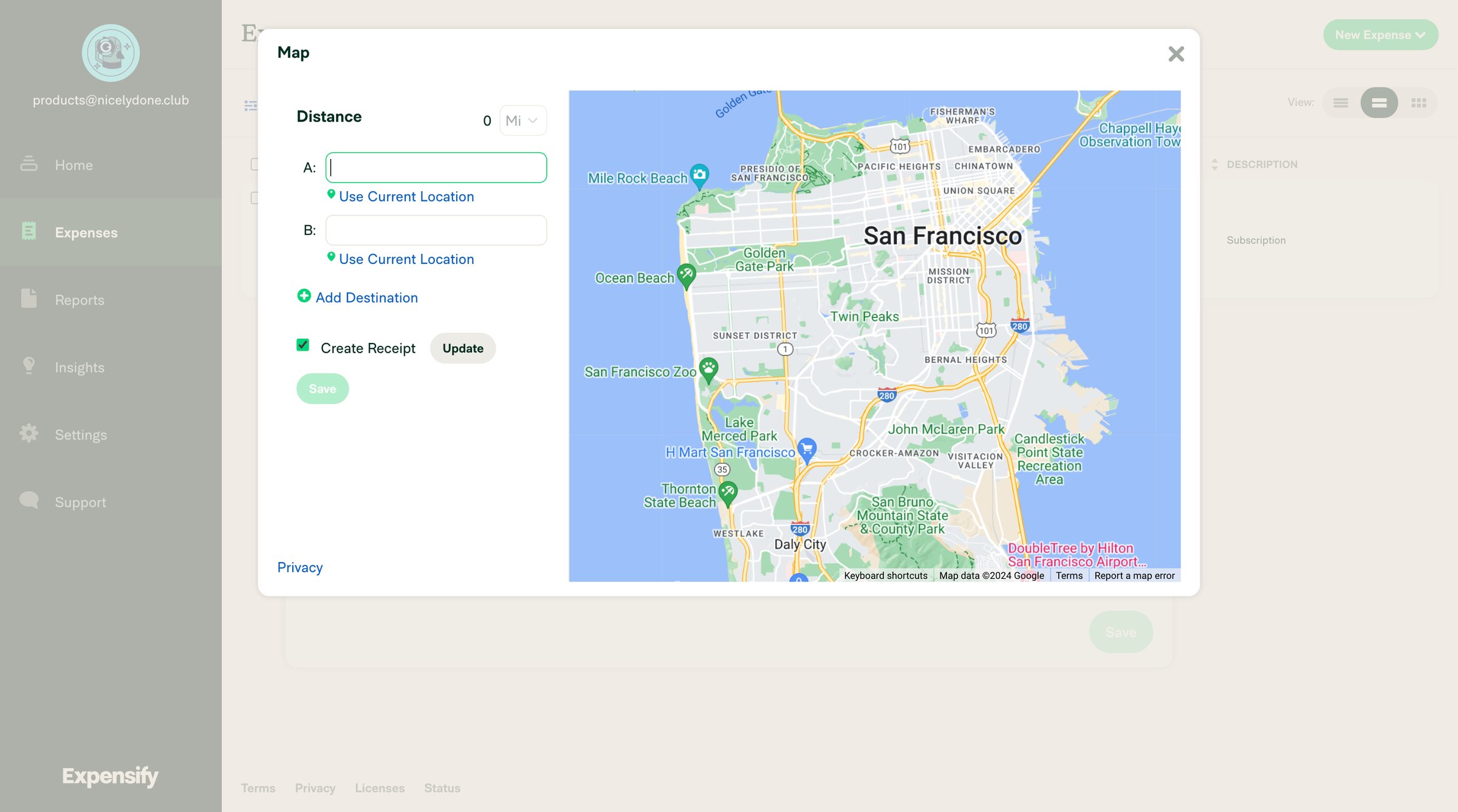 Expensify - Expensify - Expenses screen