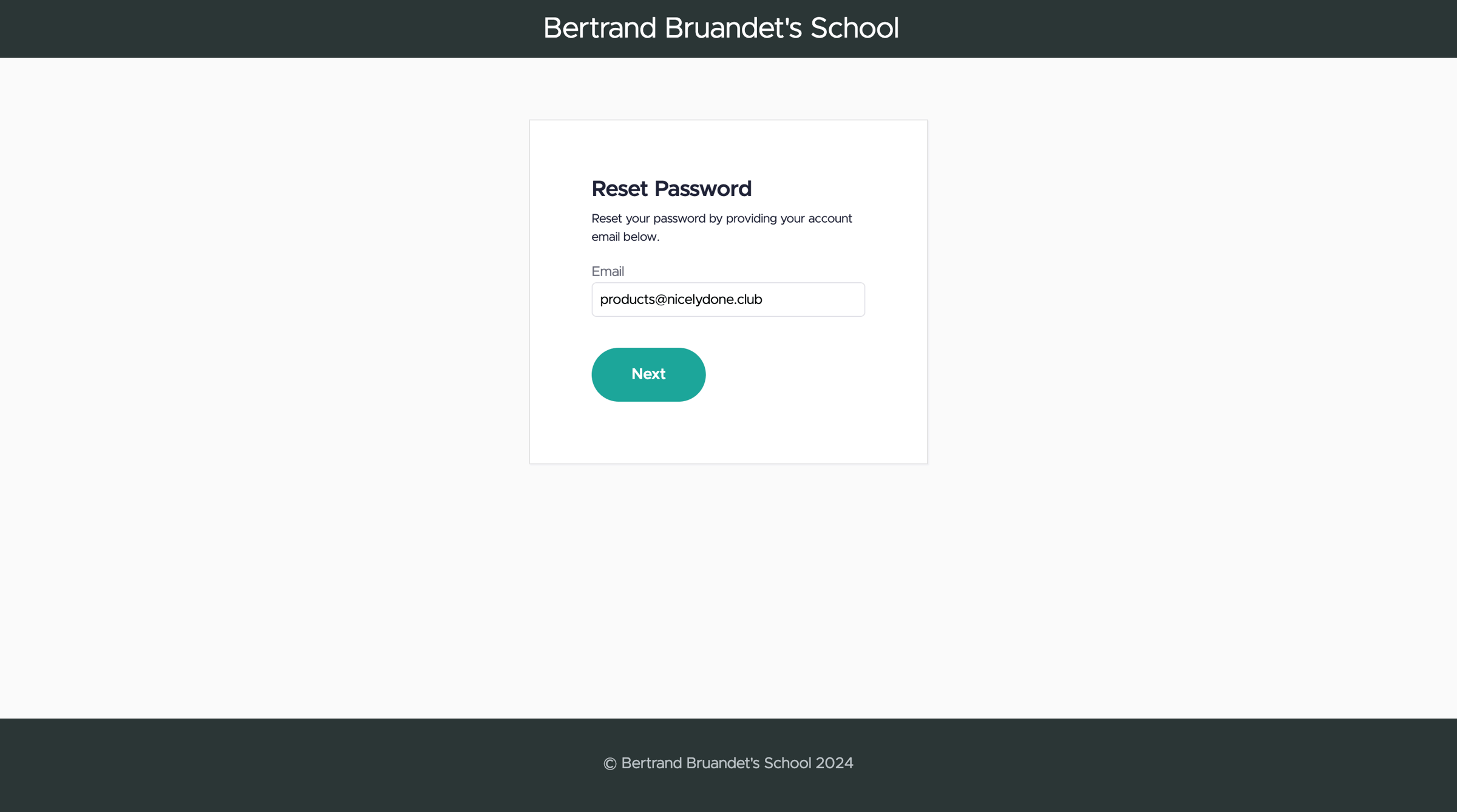 Teachable - Bertrand Bruandets School screen