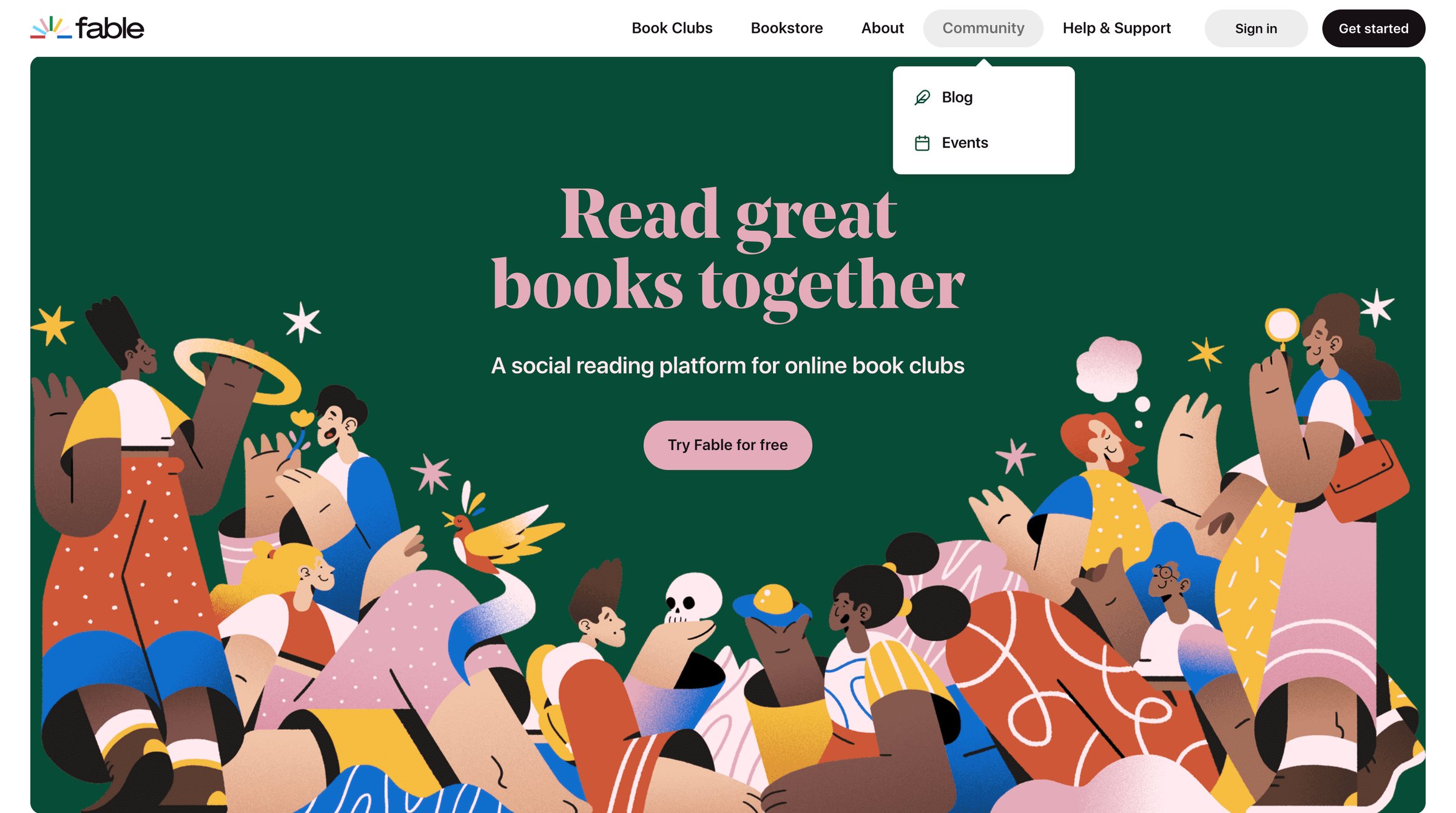 Fable - A Modern Day Book Club App for Social Reading | Fable screen